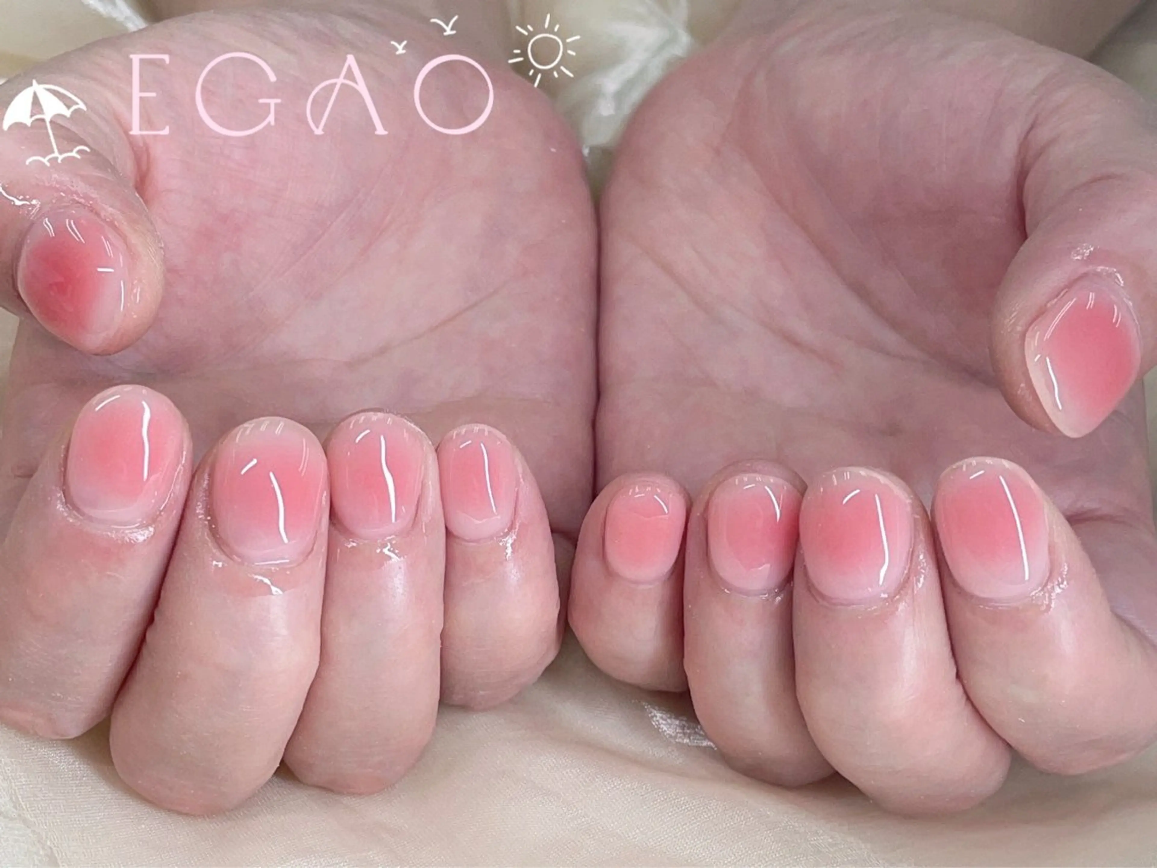 ネイル アートネイル フットネイル フレンチネイル ジェルネイル グラデーション ハンドネイル Egao Nail Salonのネイルデザイン