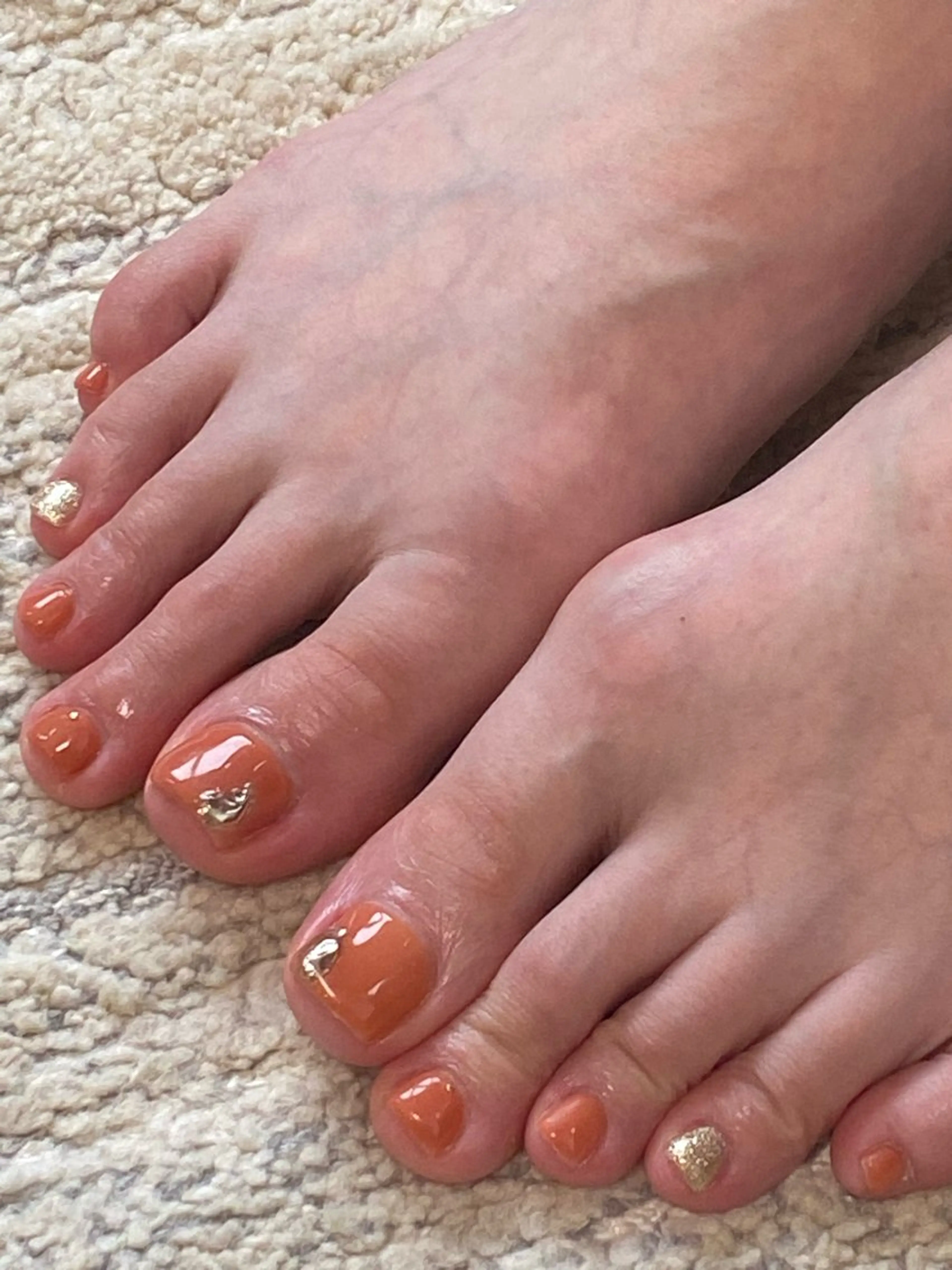 フットバス付きジェルシンプルプラン🦶　　　Foot gel with simple art.の写真