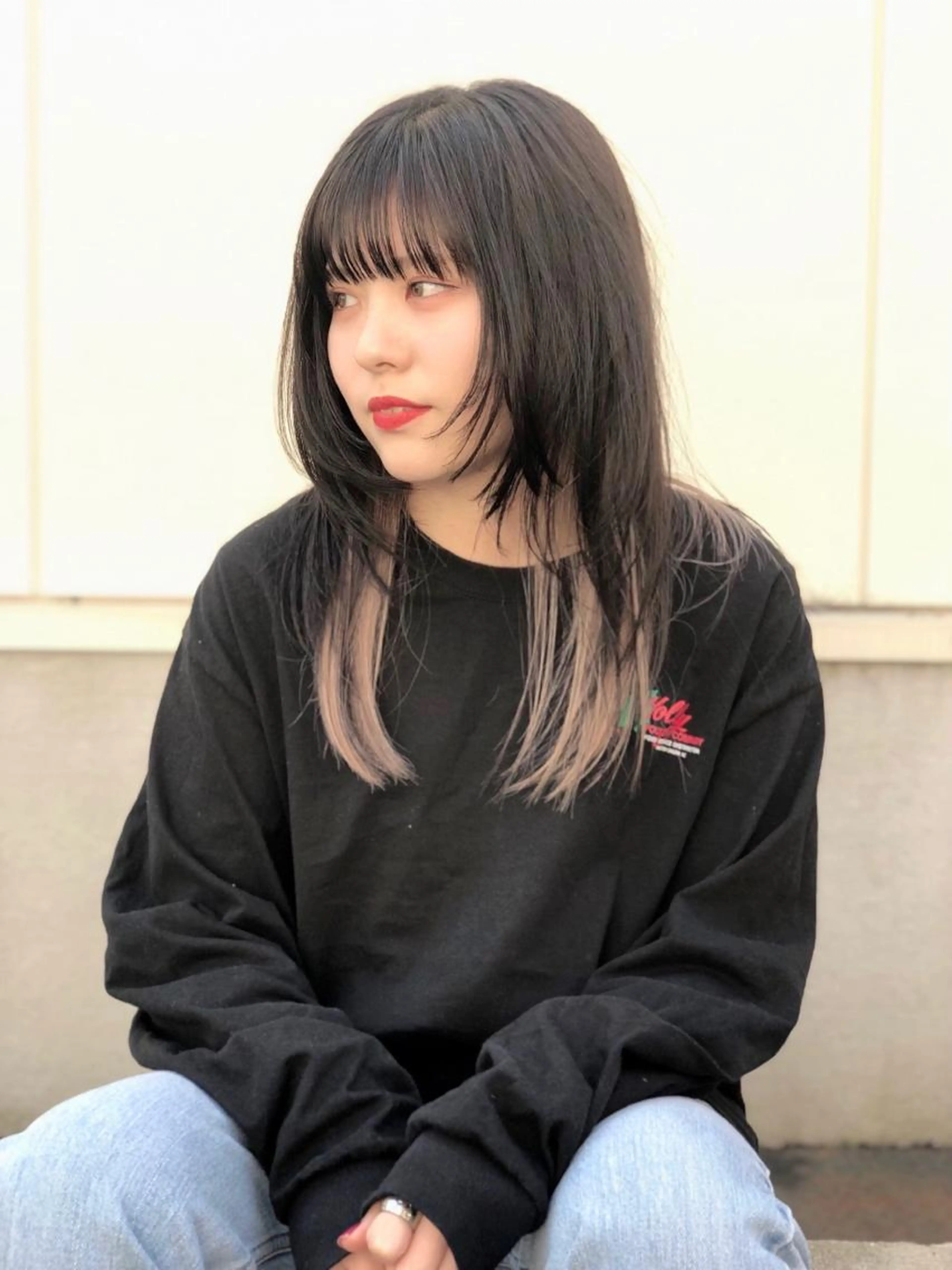 【ダブルカラー】ブリーチ1回&アディクシーカラー&カットの写真