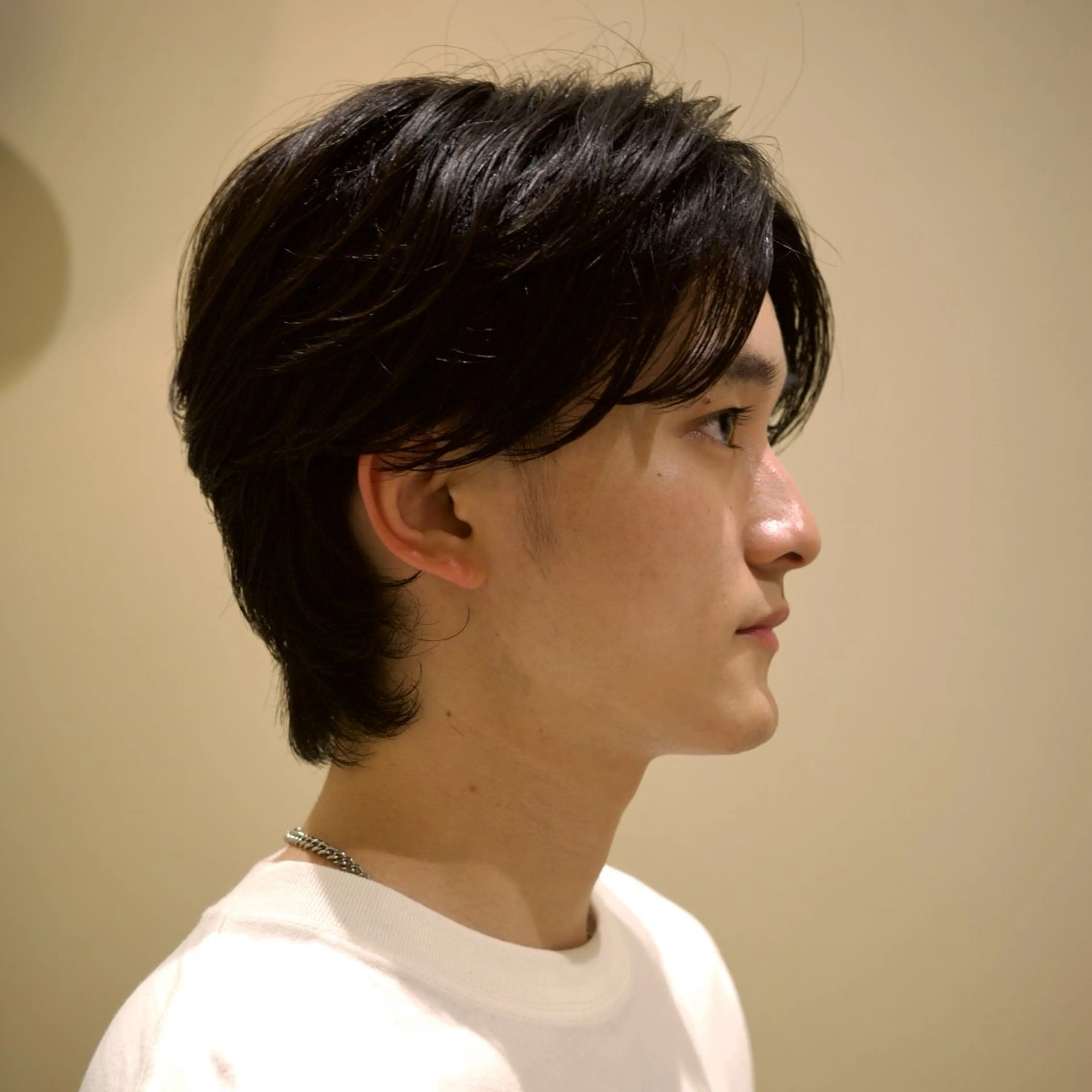 メンズ 韓国ヘア/髪質改善/ レイヤー/ブラウンのヘアスタイル