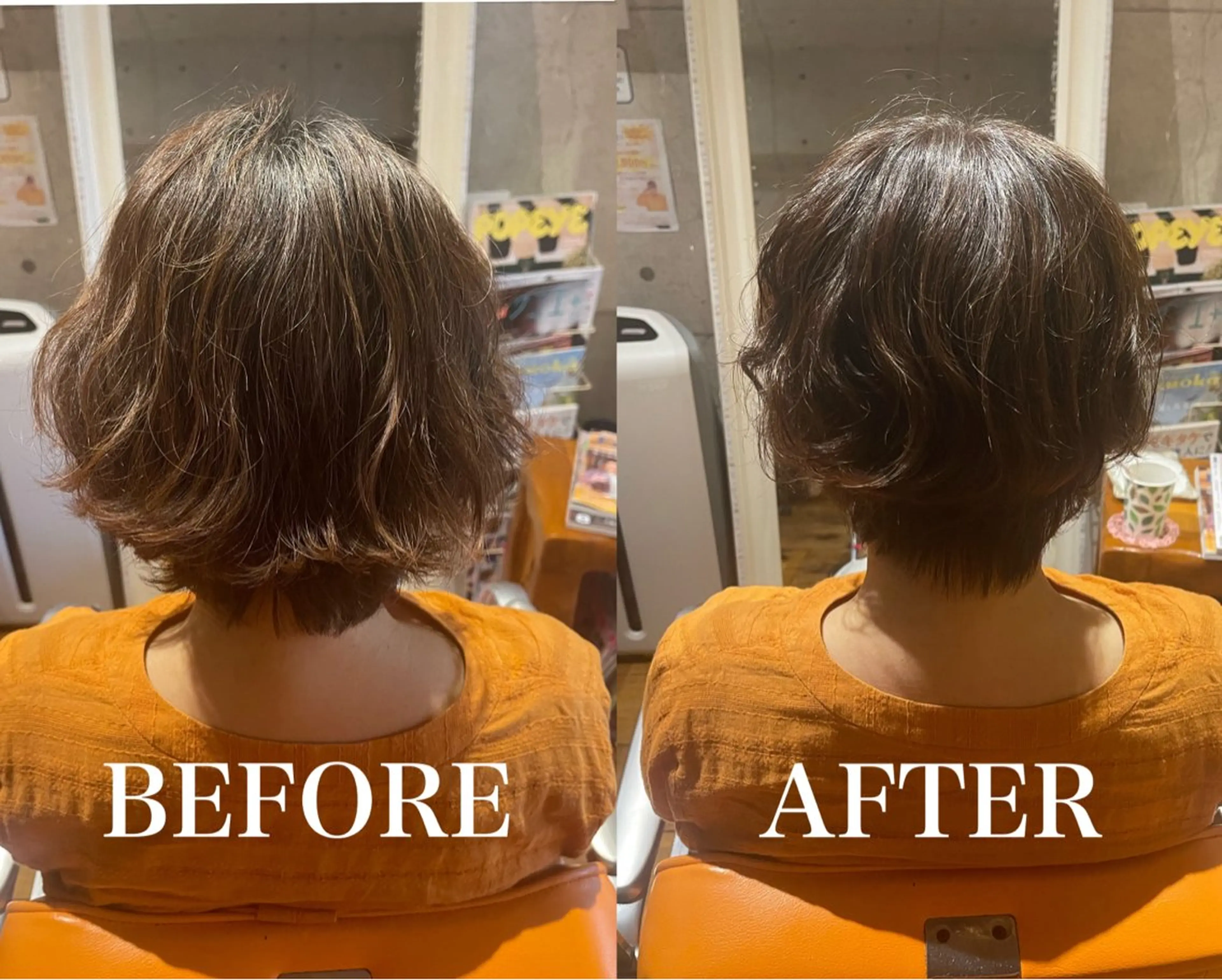 ショート カラー ヘアカラー トリートメント 岩下 なおとのヘアスタイル