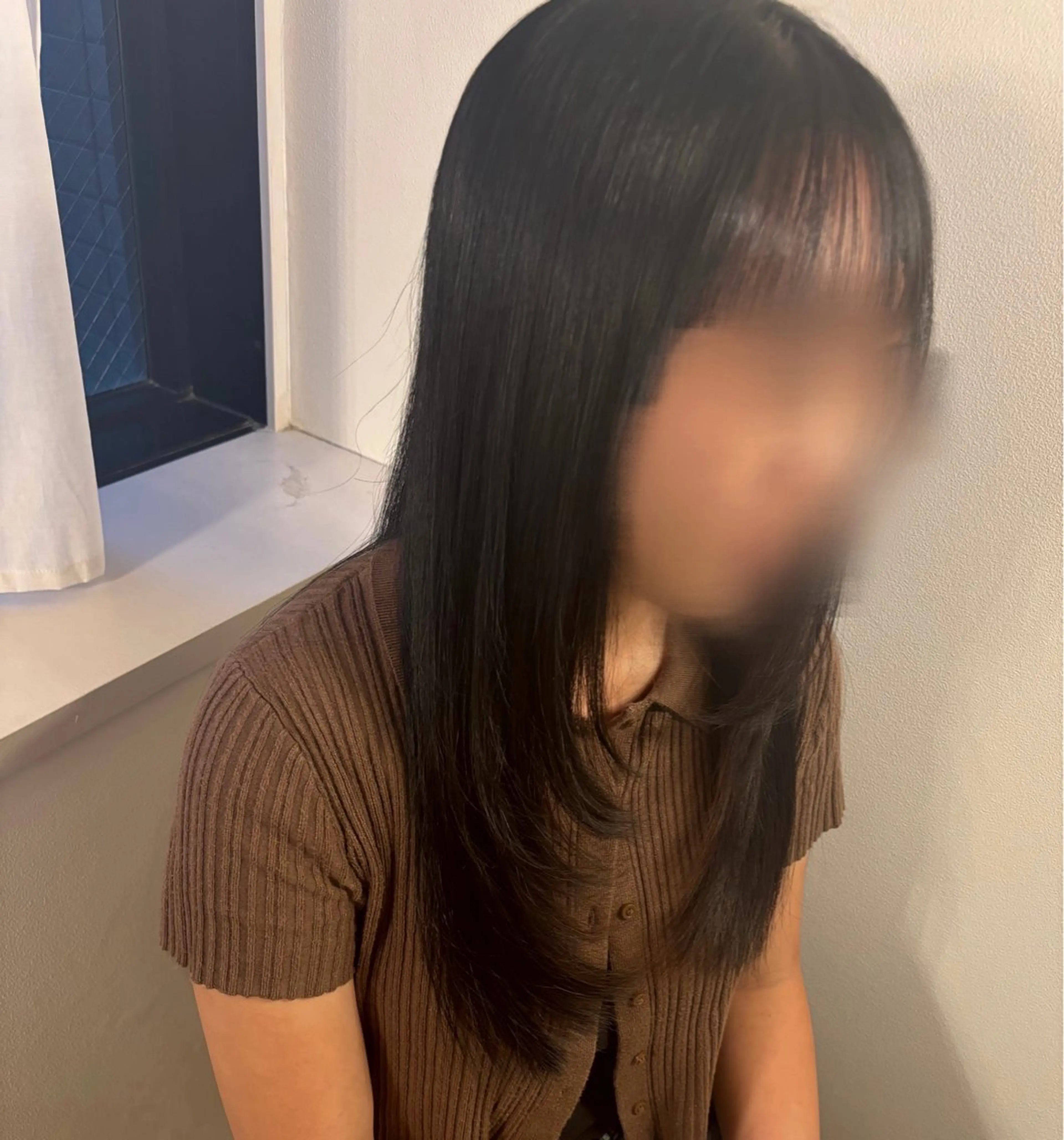 セミロング レイヤーカット 小顔カット 豊中美容室COCOLUANA所属・CHISATO /暖色カラー❤️のヘアスタイル