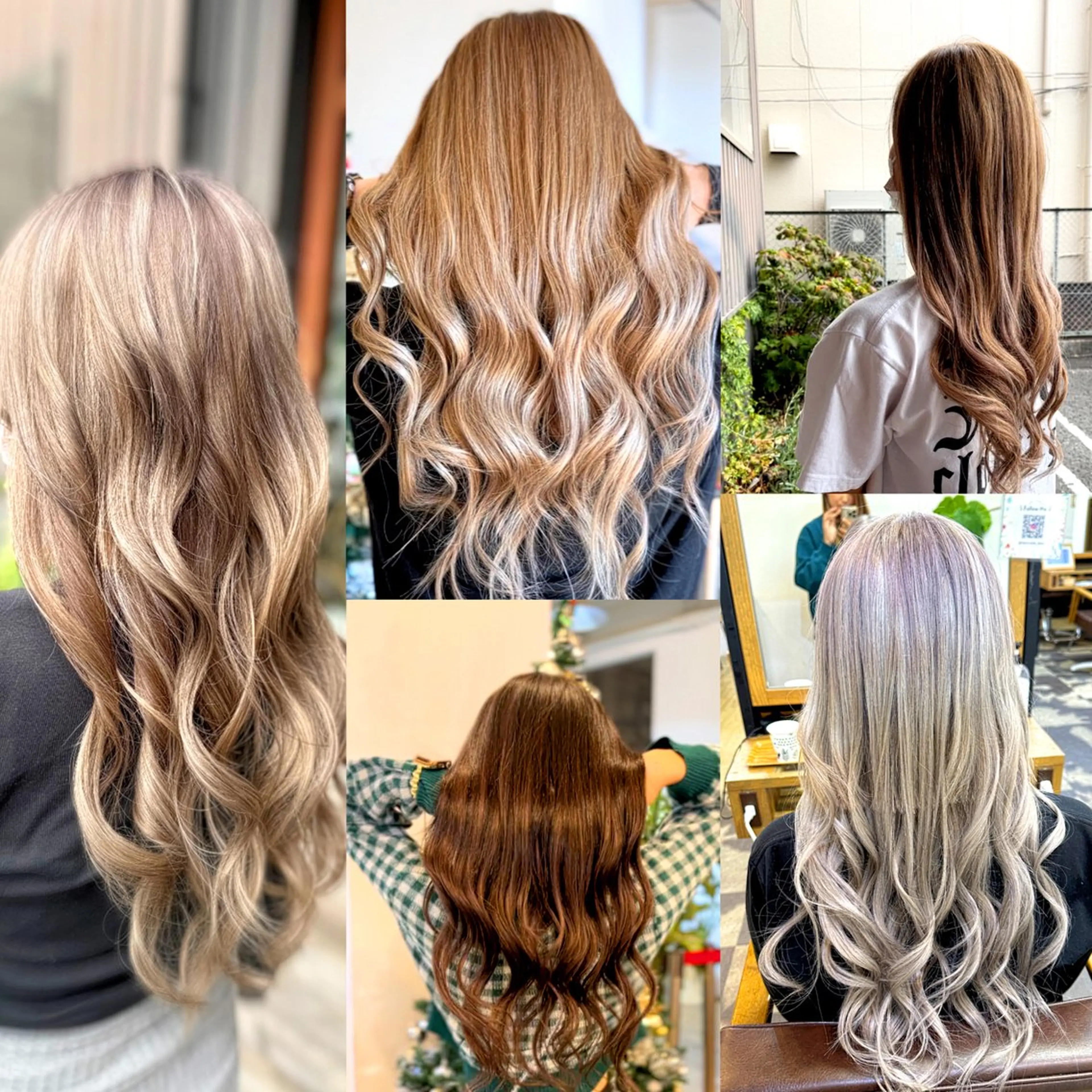 ロング シールエクステ エクステ ハイライト 髪質改善 レイヤーカット 🩶BRAS 🩶のヘアスタイル