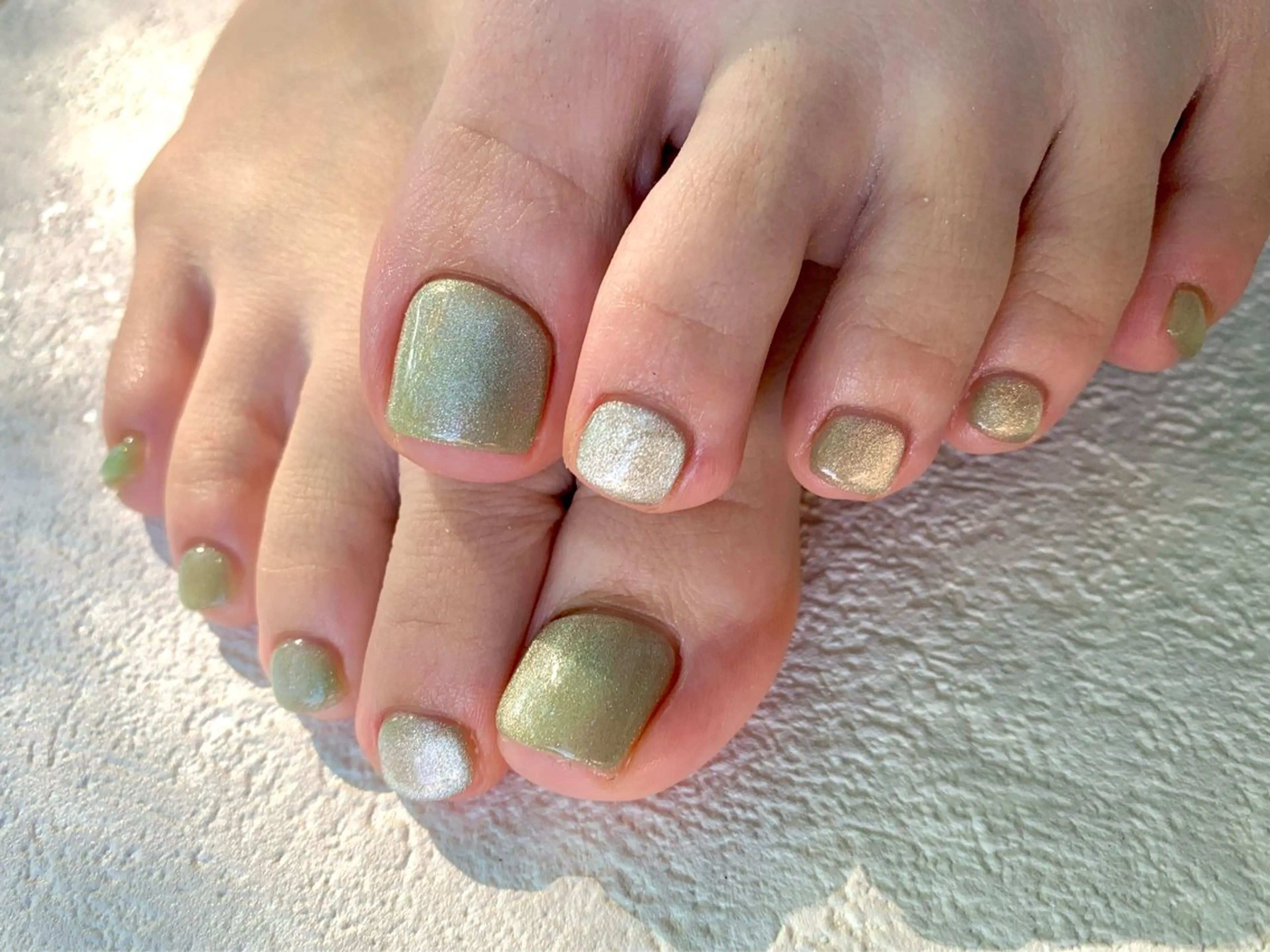 ネイル フットネイル rairiaharu パラジェルのネイルデザイン