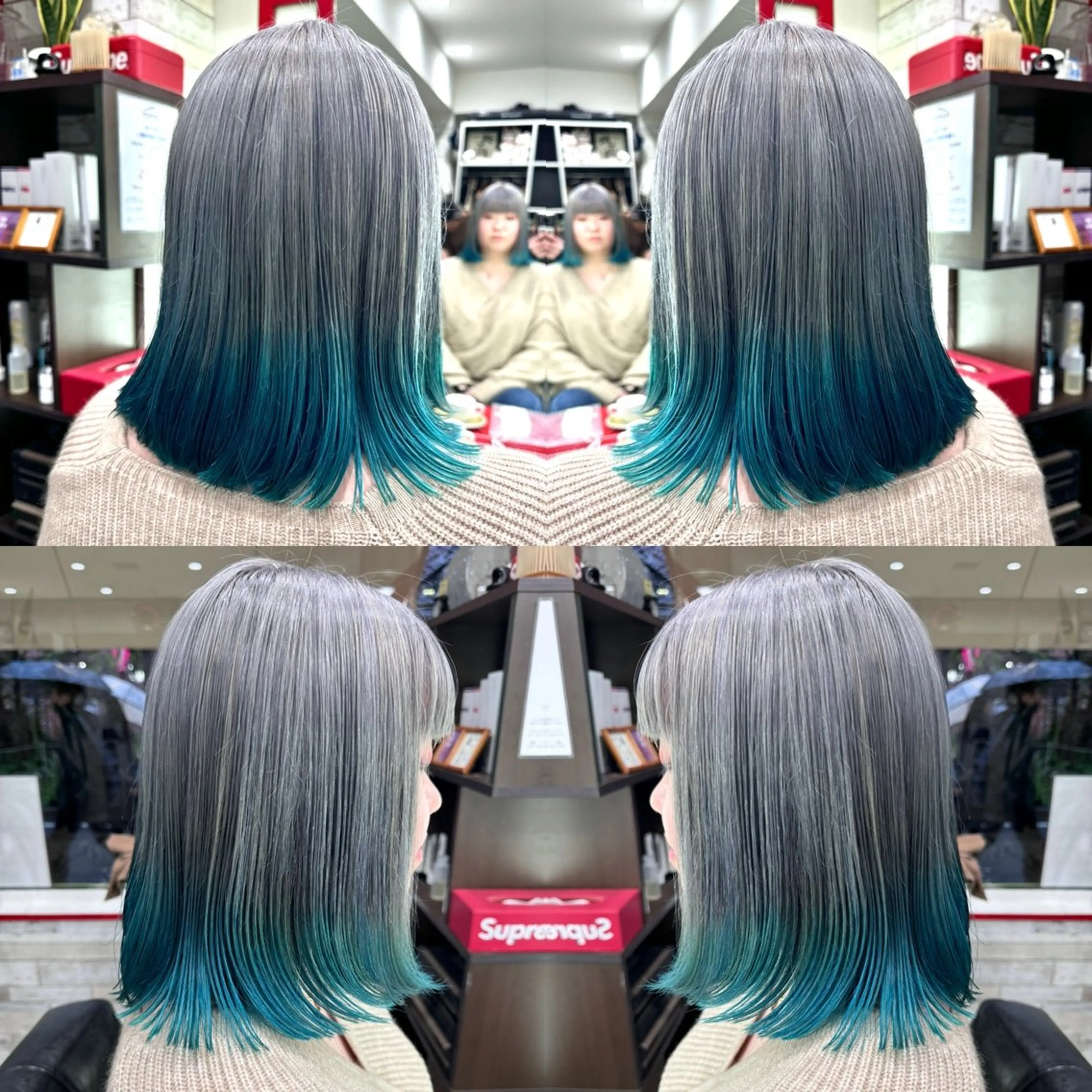 ミディアム カラー ヘアカラー トリートメント "PEPPU "所属・派手髪、ハイトーン ショートヘアShinのヘアスタイル