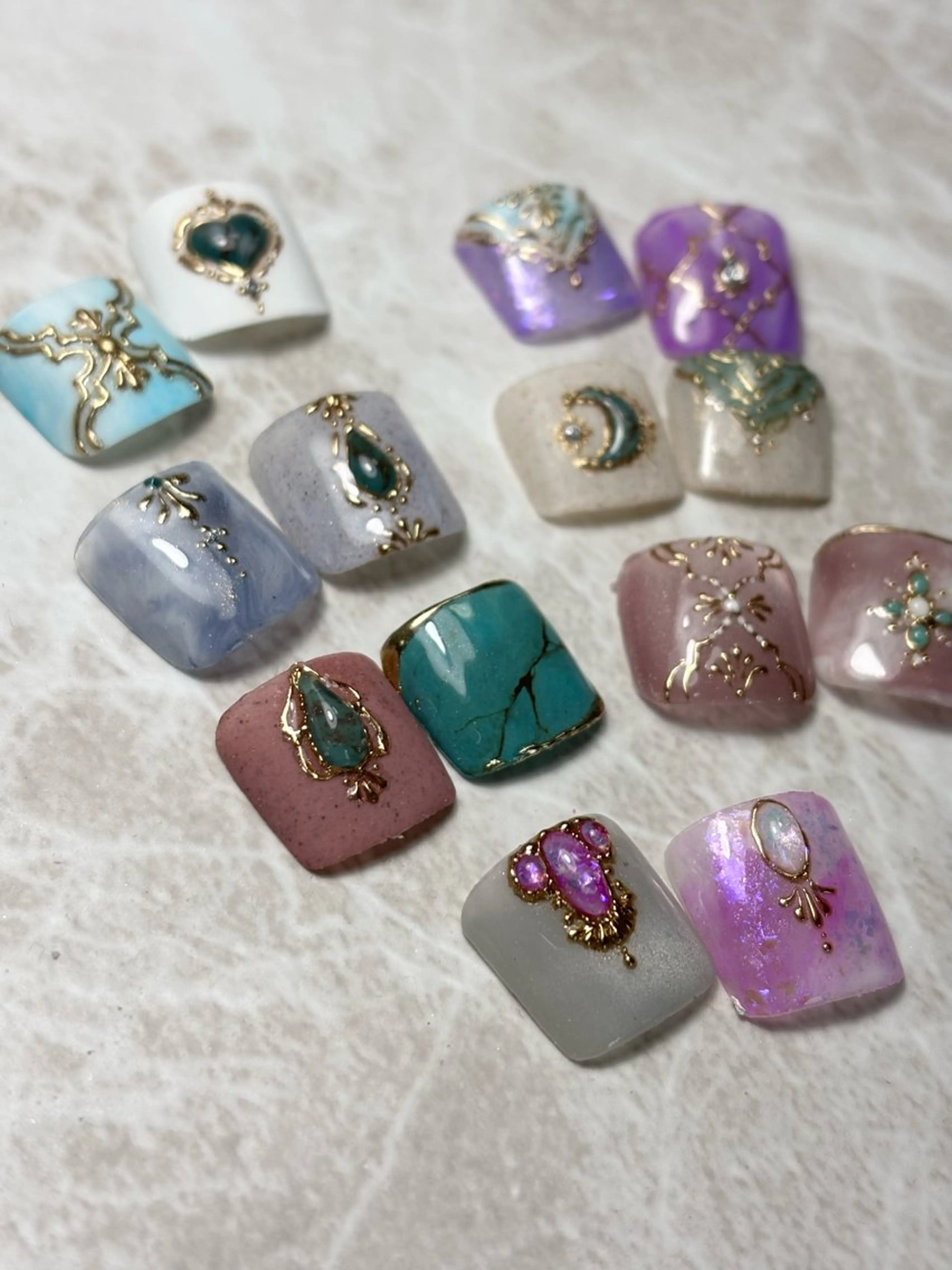 ご新規様限定🌟フットジェル2本アート🩵フットバス付き✨の写真