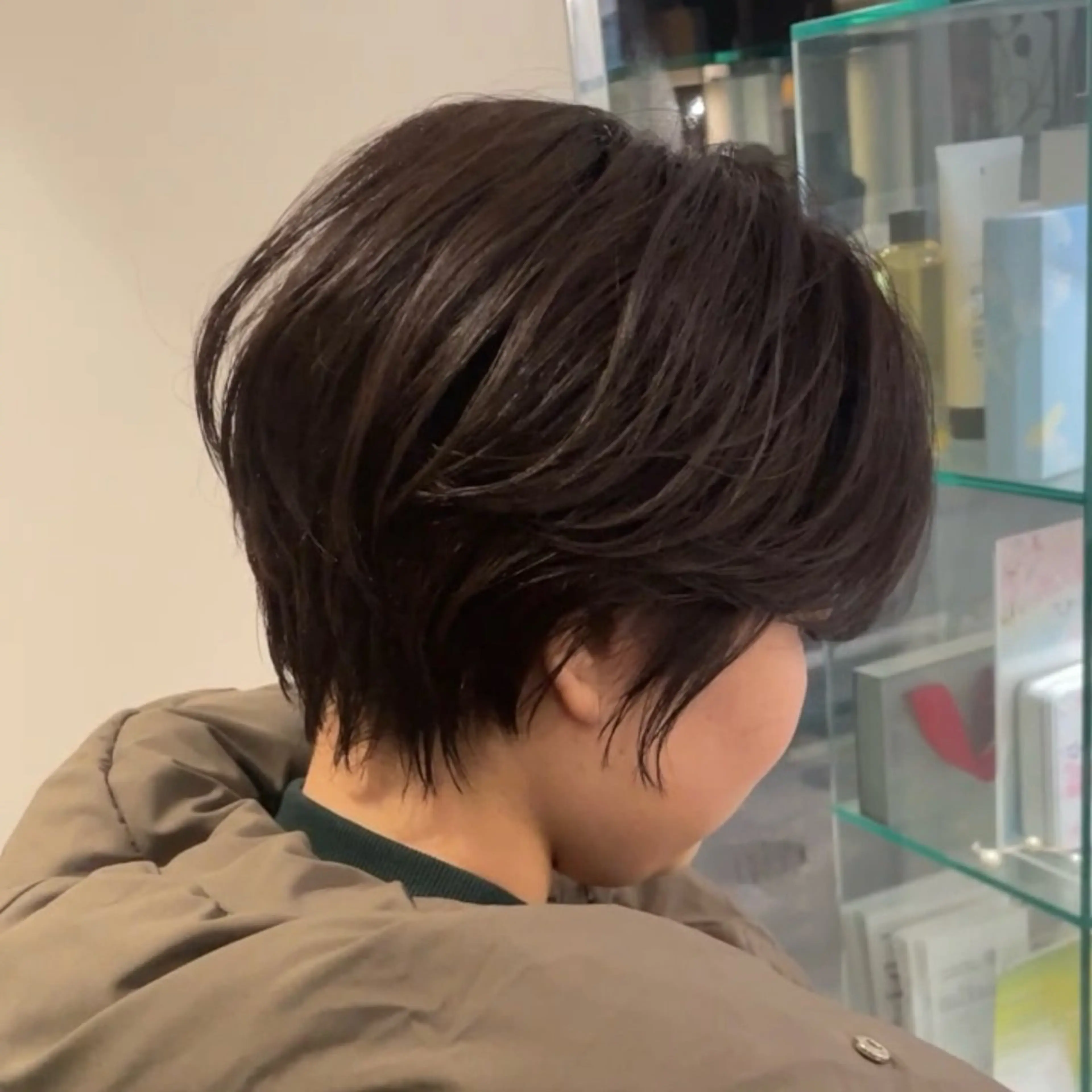 ショート カラー 韓国風ヘア ショートヘア エマノン梅田茶屋町所属・✨艶髪ショート✨ 木場　裕由毅のヘアスタイル