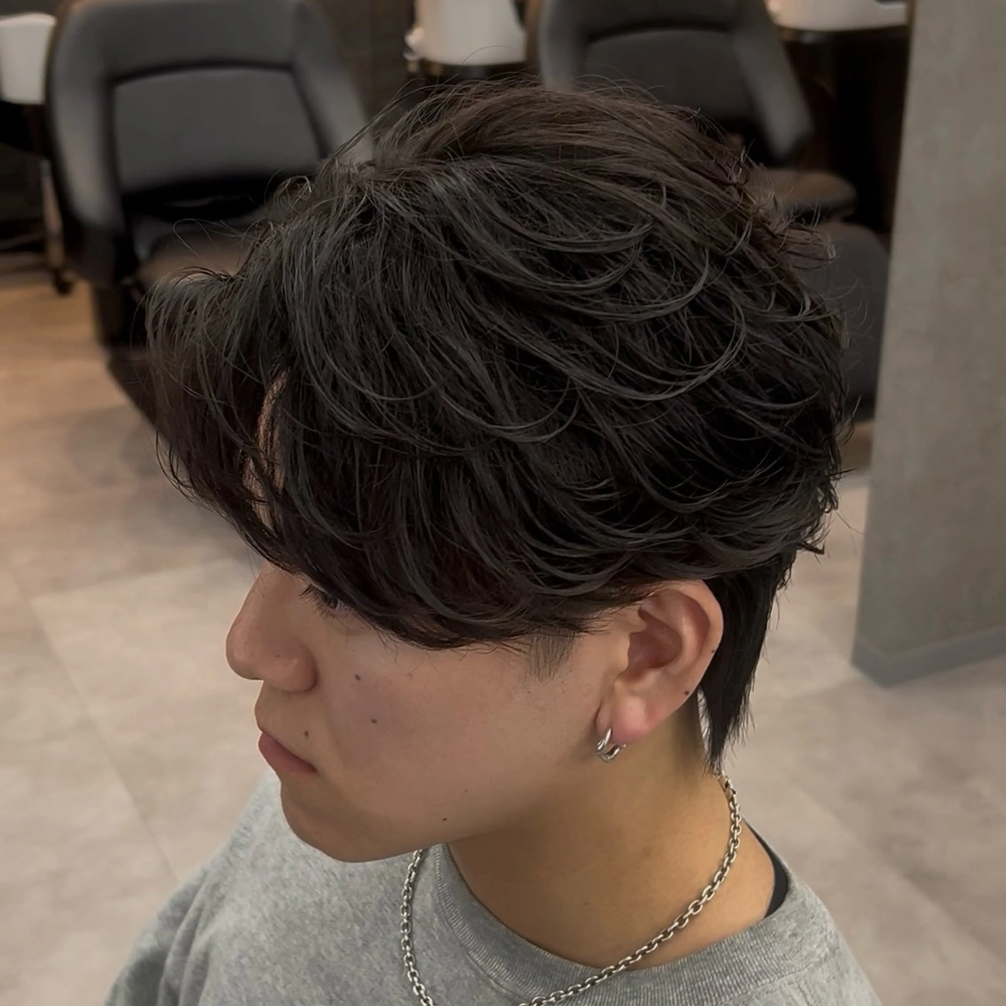 パーマ メンズ カット パーマ 【札幌メンズ特化】 つばさ🔥のヘアスタイル