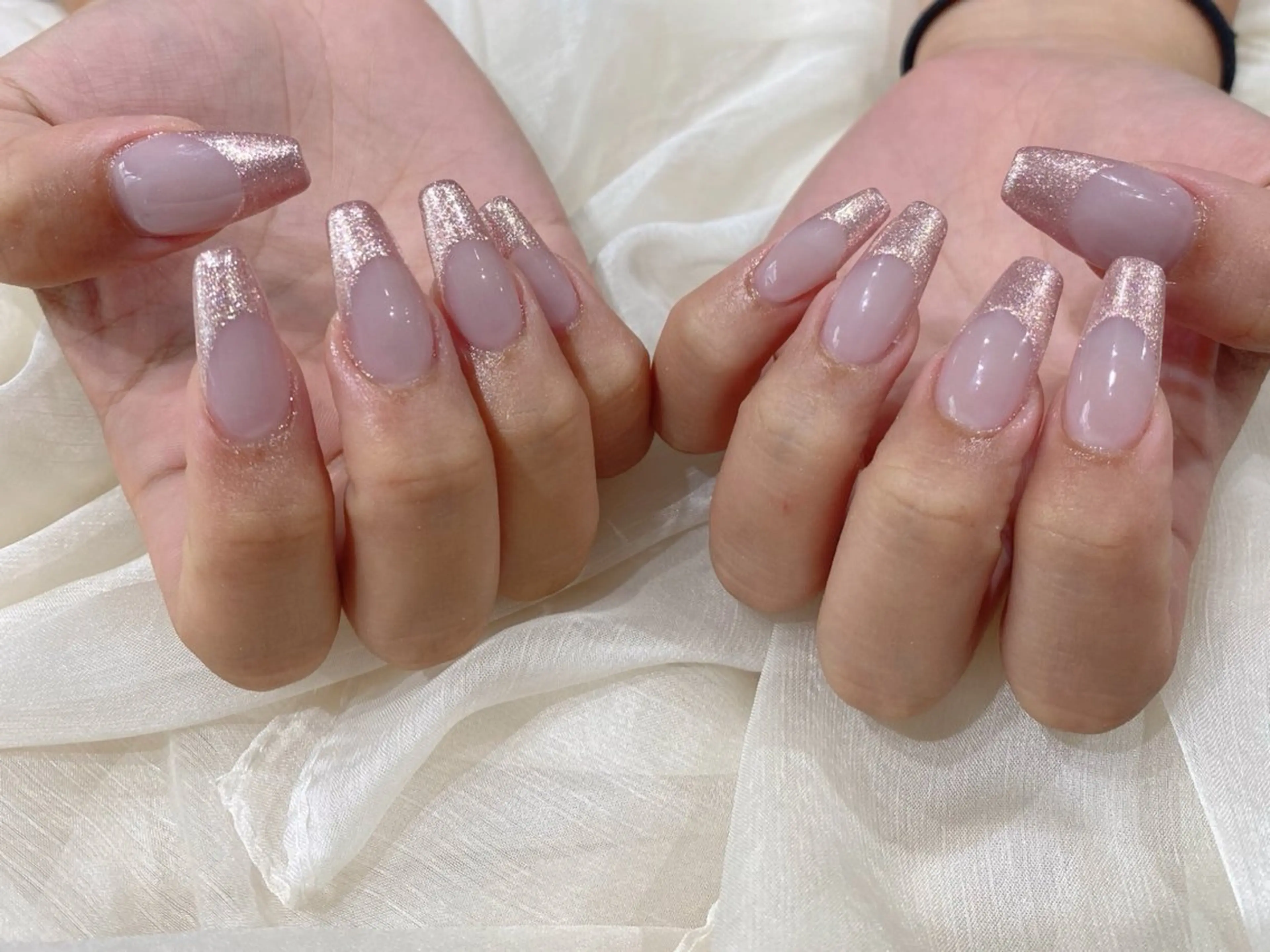 セミロング ハンドネイル Nail  R💫 naoのネイルデザイン