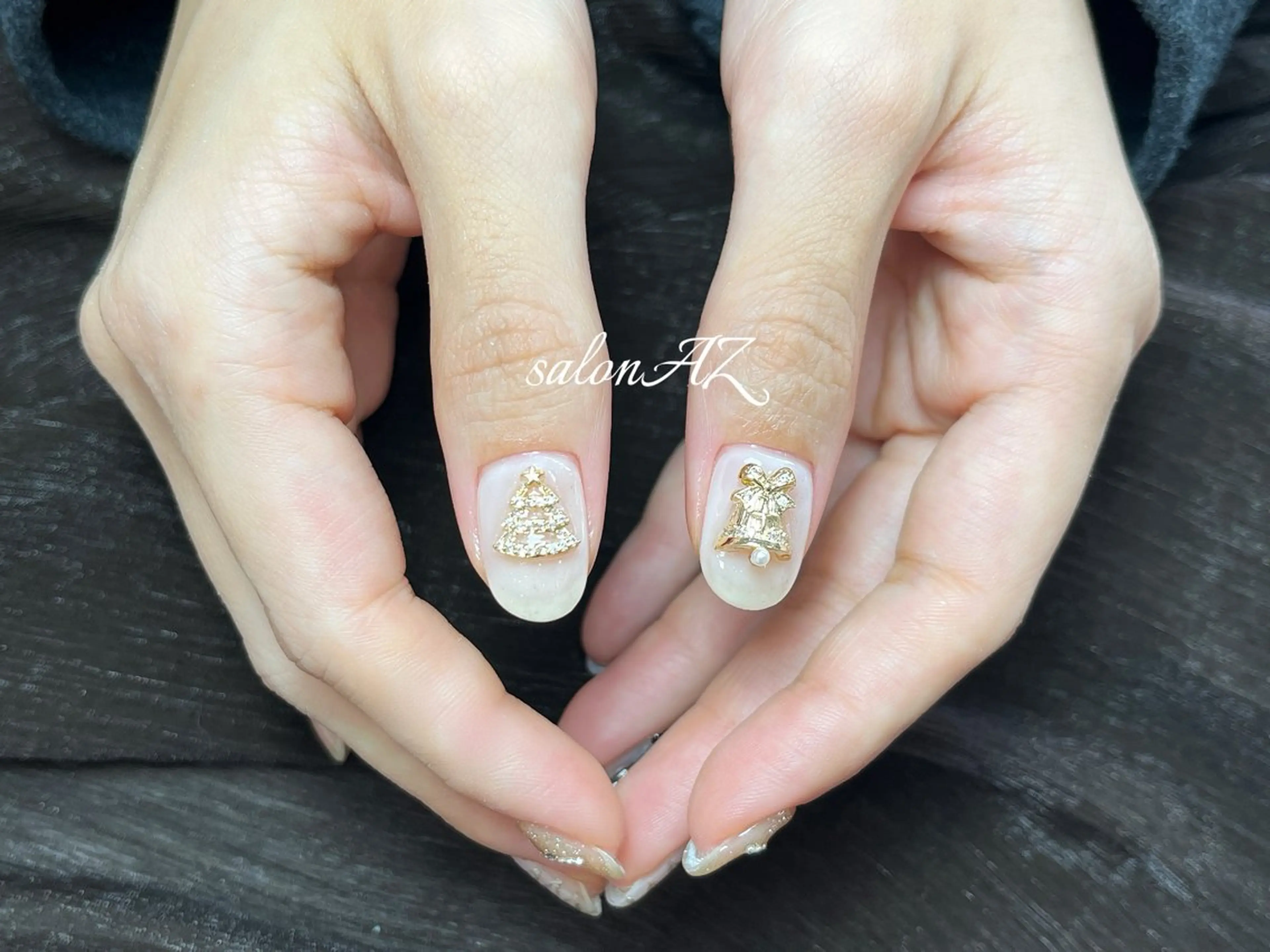 ネイル 冬ネイル クリスマス ハンドネイル salon AZのネイルデザイン
