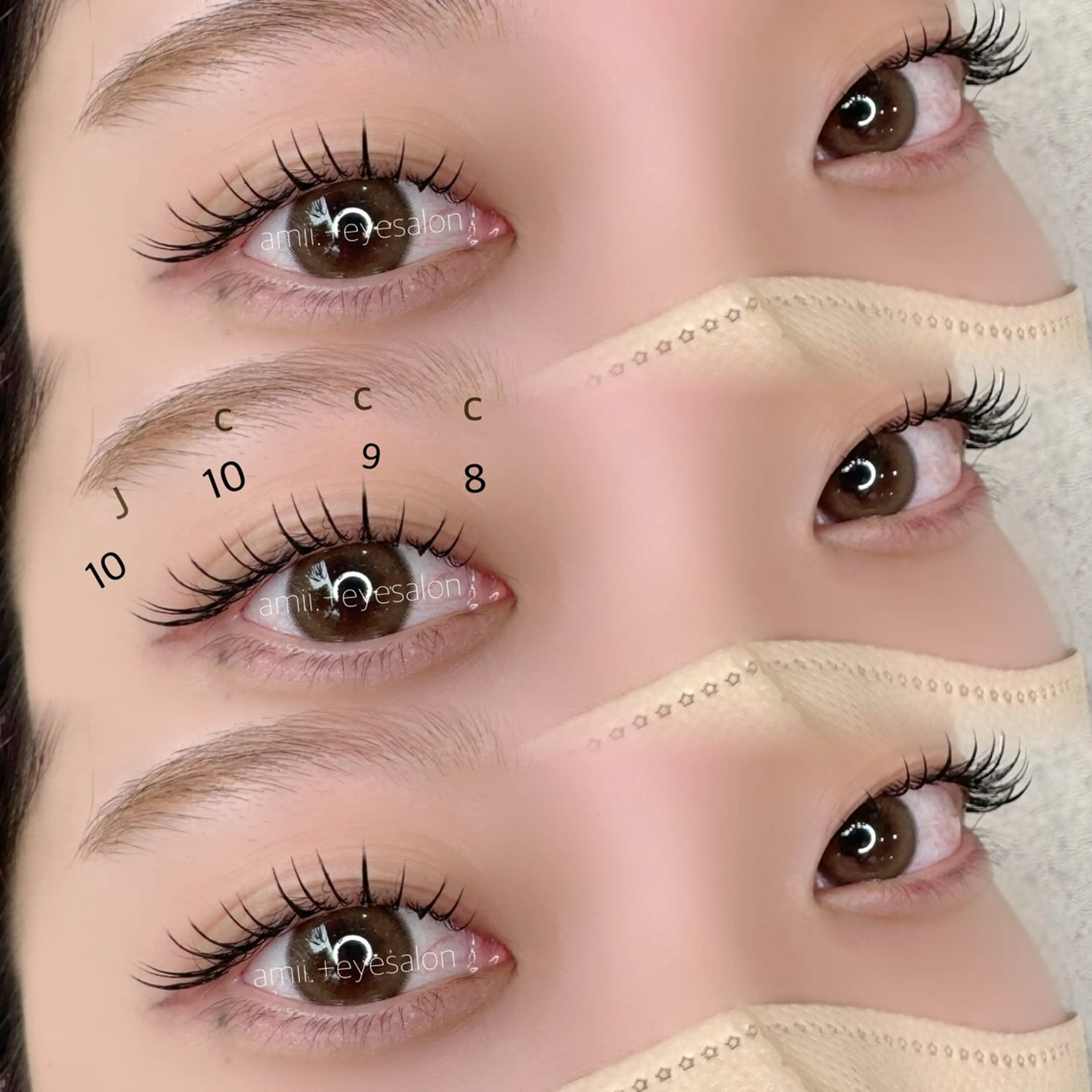 マツエク・マツパ マツエク 🦢amii. 鷲田のマツエク・マツパデザイン