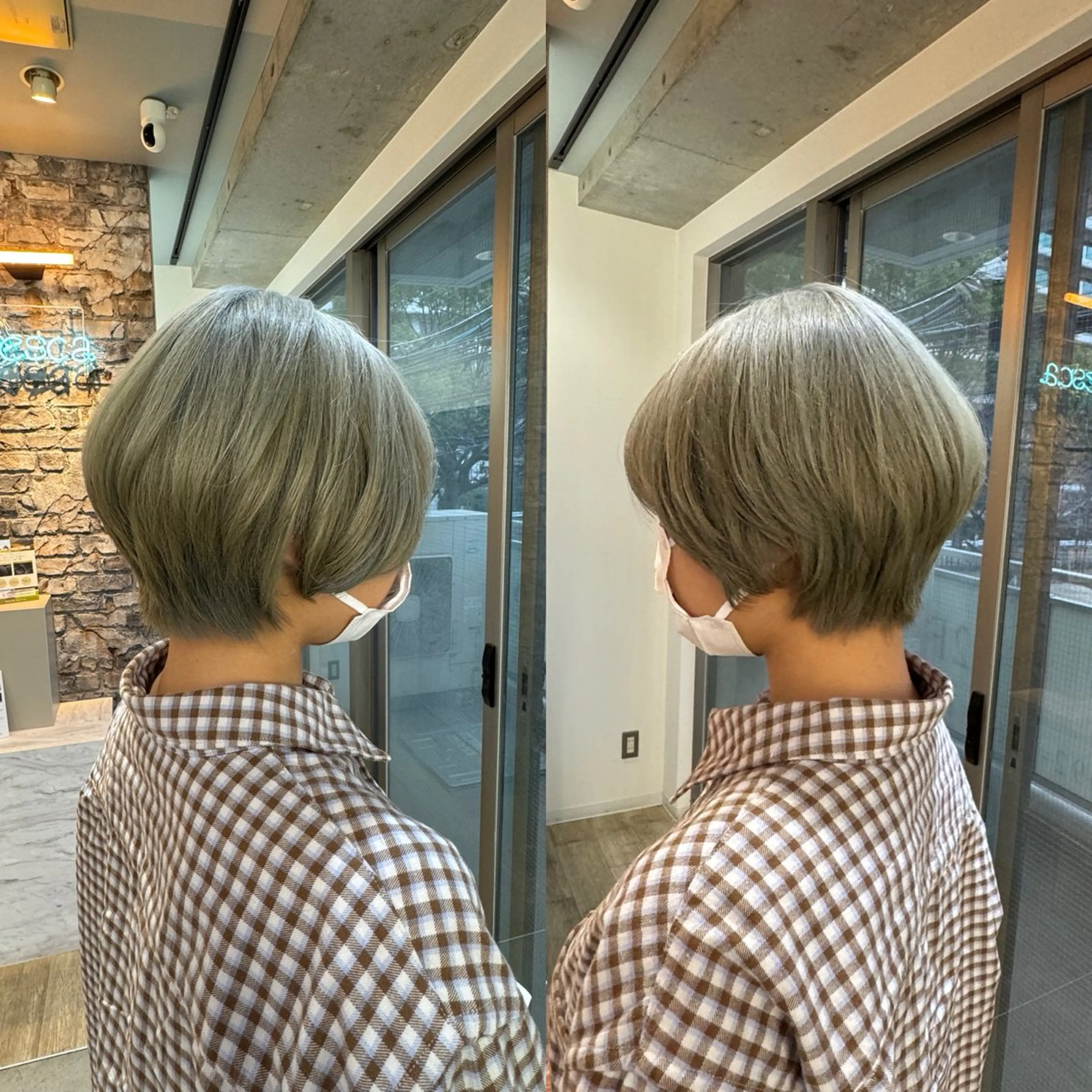 ショート カット ヘアカラー トリートメント 加藤 泰輔のヘアスタイル