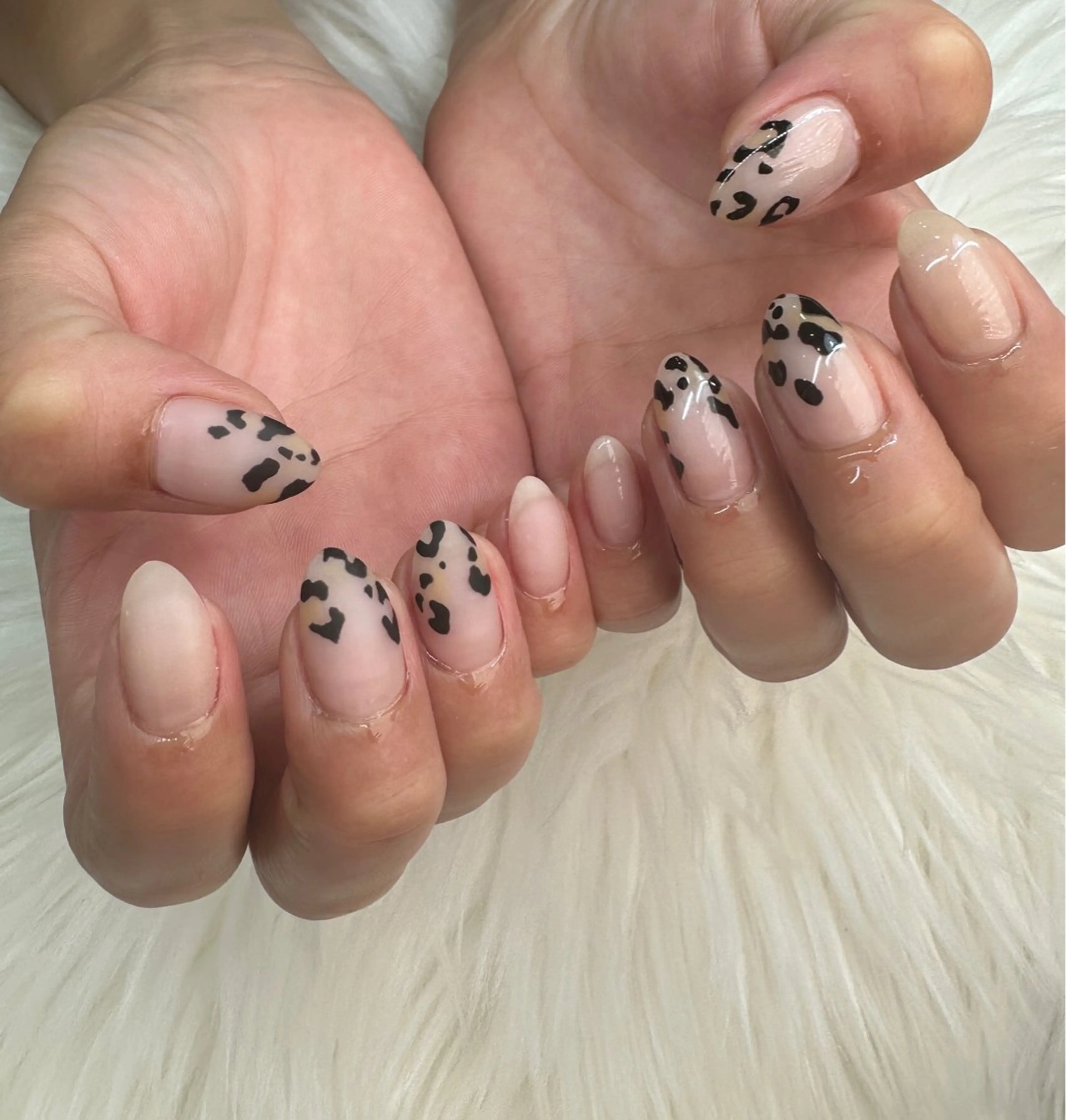 ネイル アニマル柄 マットネイル ハンドネイル Nail ameria megu所属・ameria meguのネイルデザイン