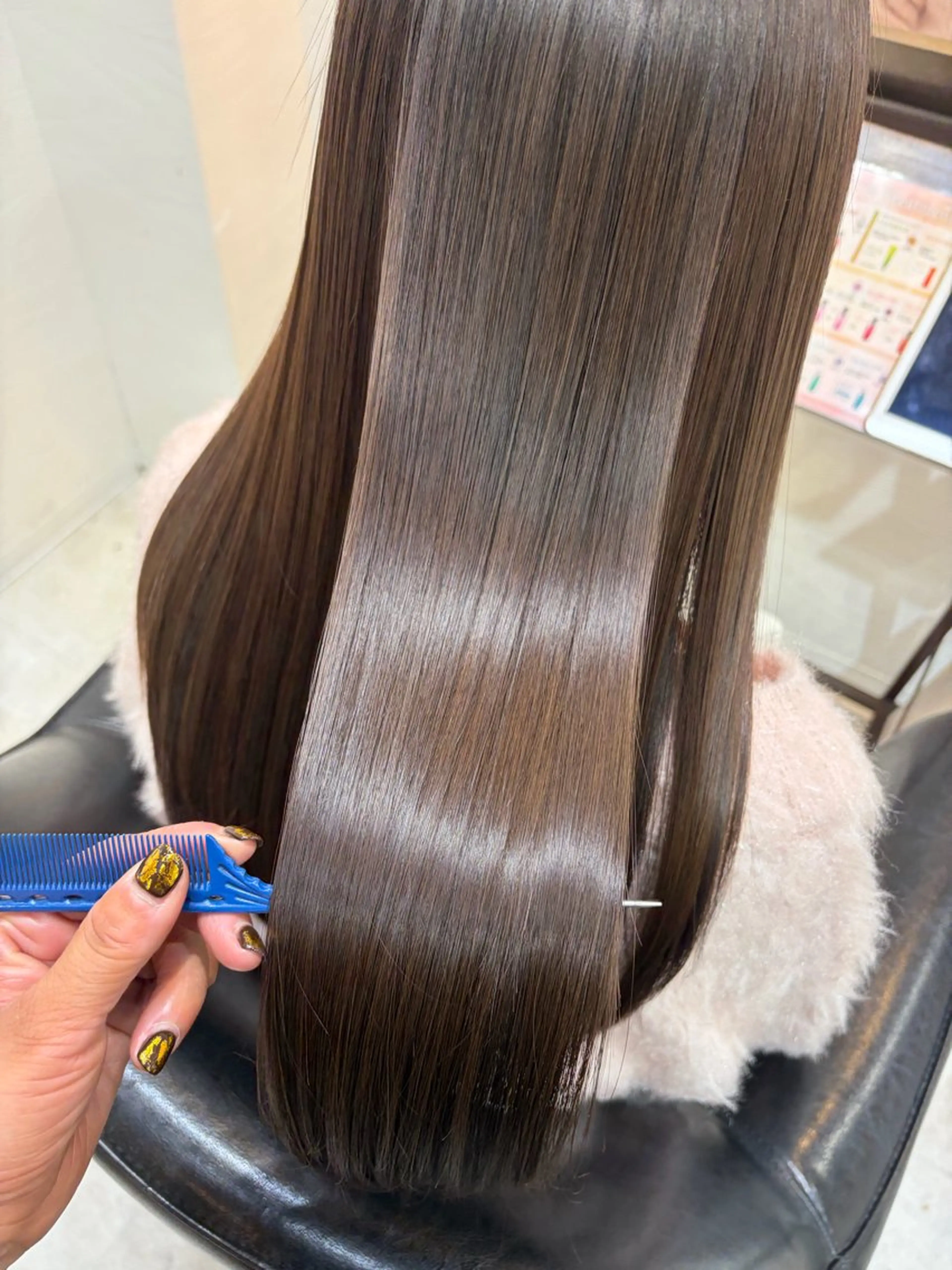 ロング カラー カット ヘアカラー トリートメント 【ニュアンスカラー・ 髪質改善】スズキカナのヘアスタイル