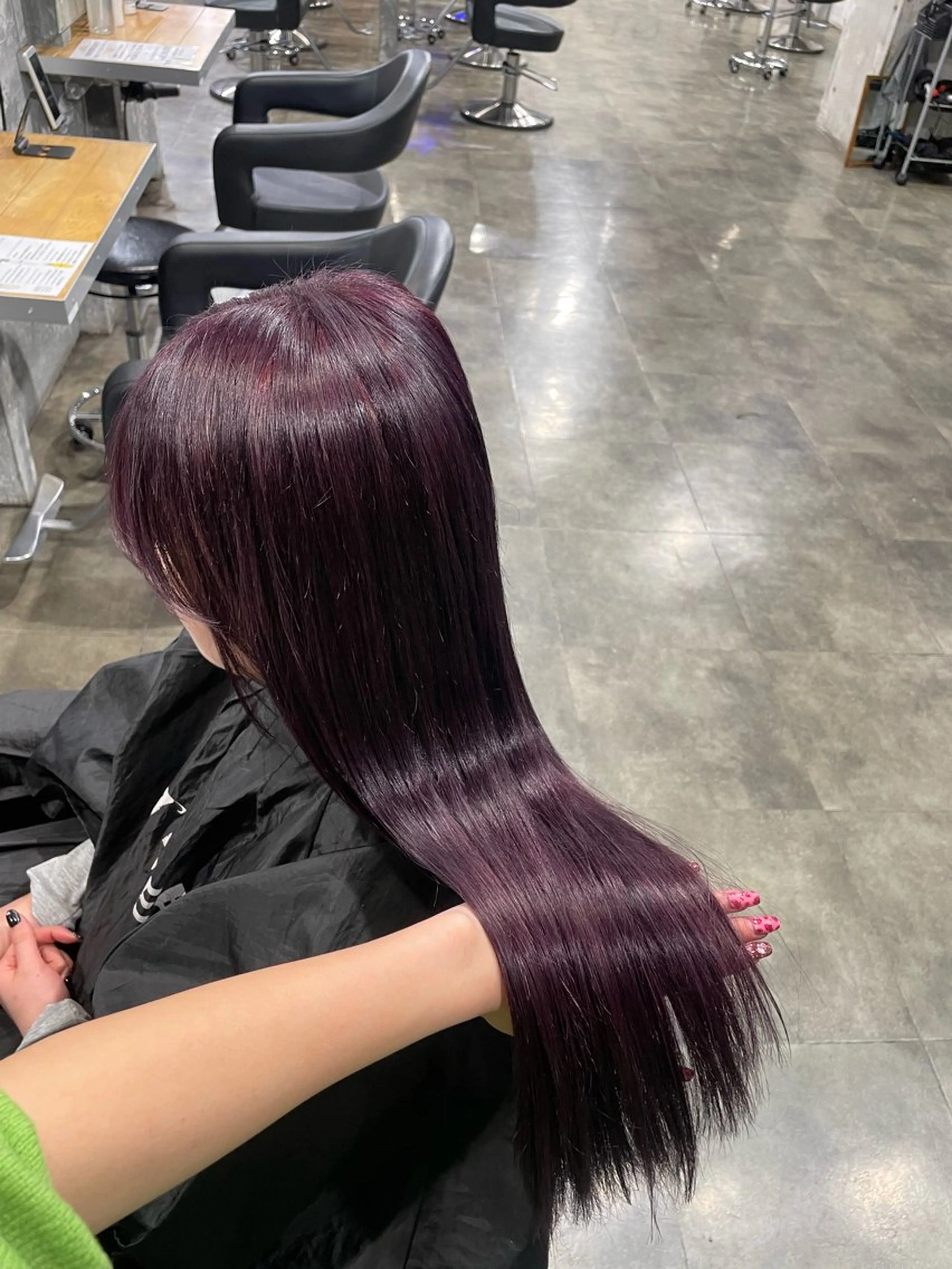 ロング カラー ヘアカラー ハイトーン 横浜💞ミオのヘアスタイル