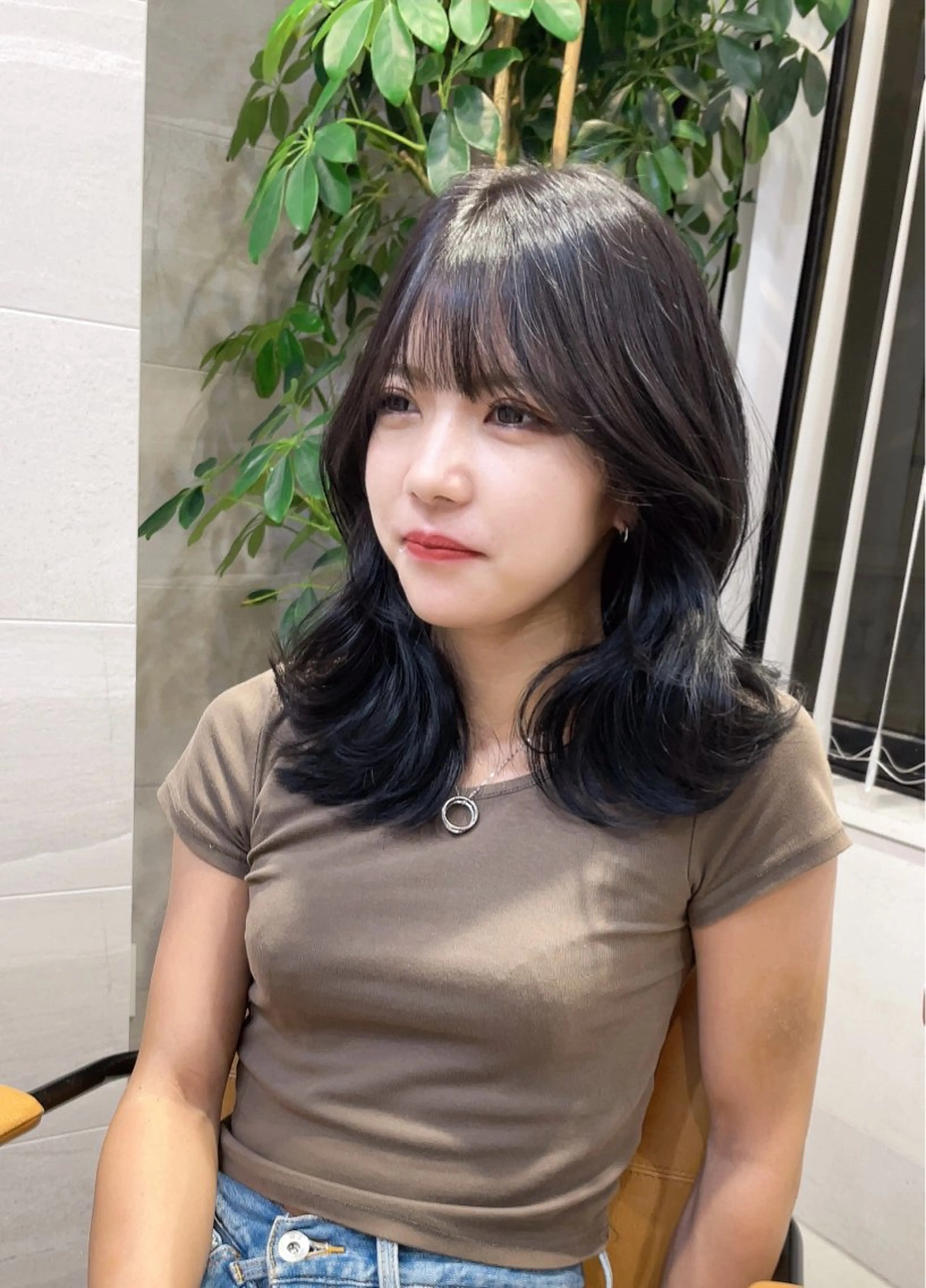 ミディアム 韓国風ヘア レイヤーカット ガレリアエレガンテ栄店所属・ウルフカット/ ハッシュカット/山路のヘアスタイル