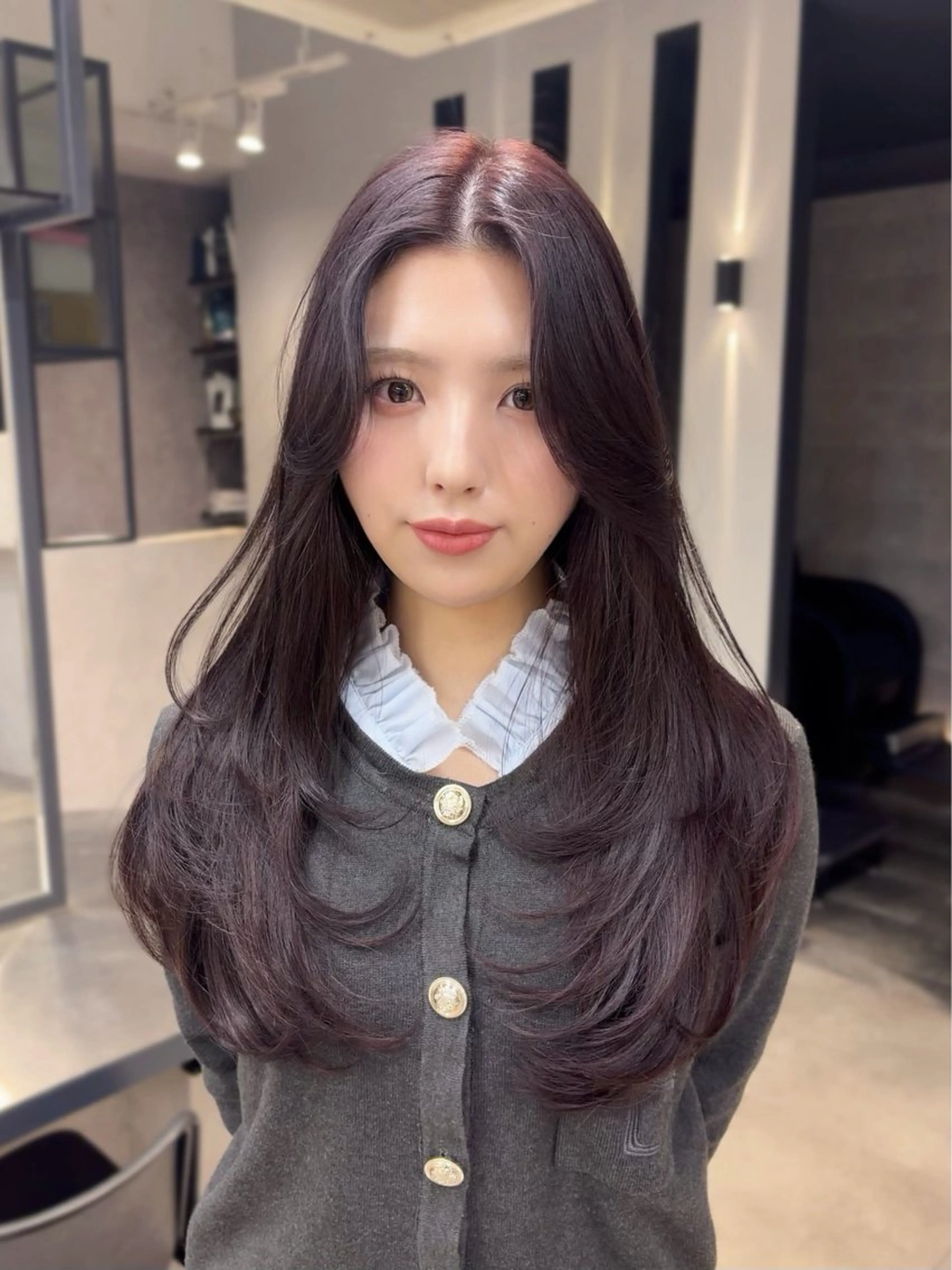 ロング カラー ヘアアレンジ ブリーチ ダブルカラー グレージュ ラベンダーカラー ラベンダーグレージュ ヘアカラー hao 髪質改善/トリートメント/レイヤーカット【ハオ】所属・ハイトーンモデル募集 / Ayaka🎀のヘアスタイル