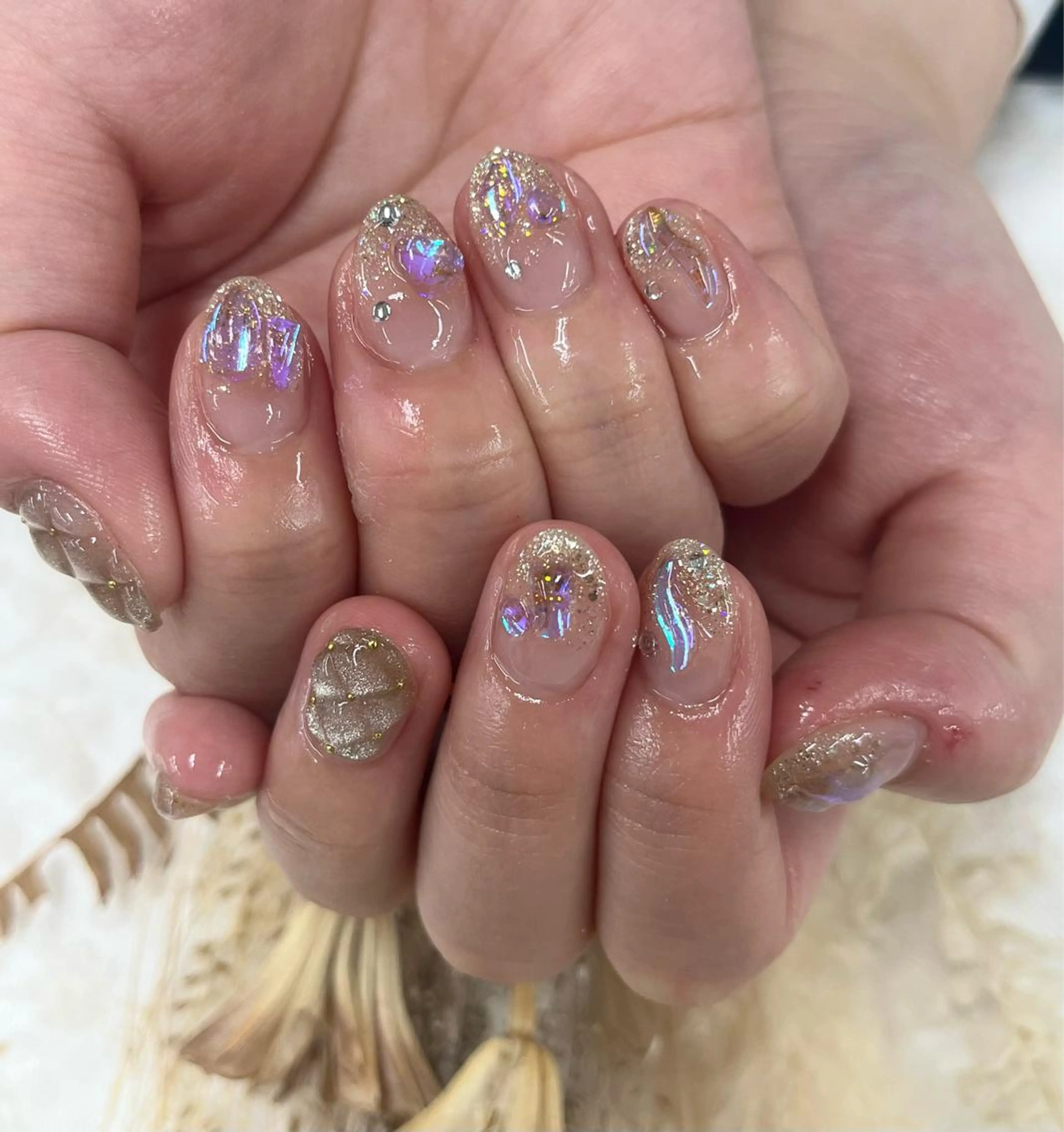 ネイル ストーンネイル Basic町田本店 Suzunaのネイルデザイン