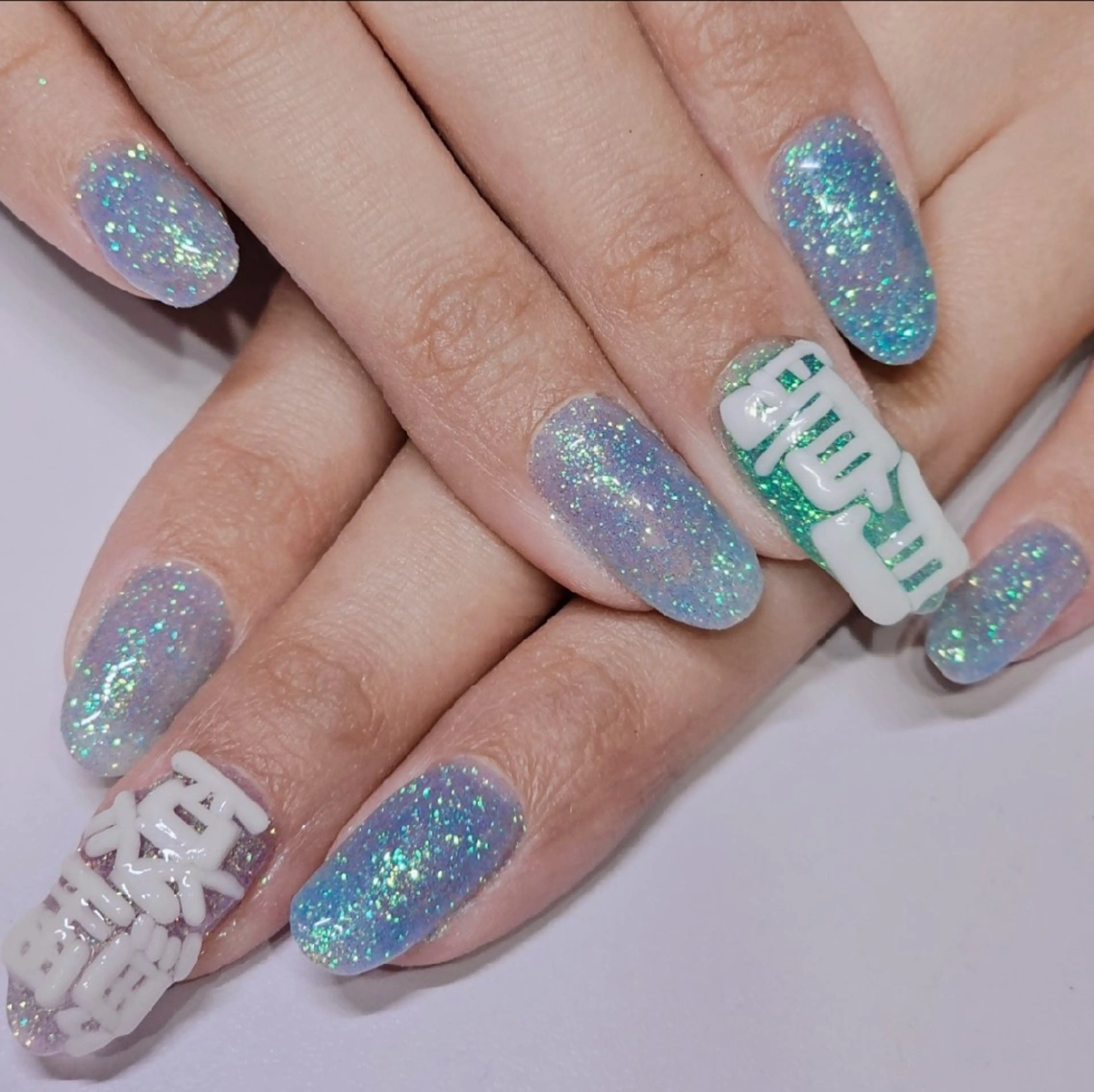 ネイル アートネイル ラメ(グリッター) ワンカラーネイル パステルネイル ハンドネイル よしだ ひろきのネイルデザイン