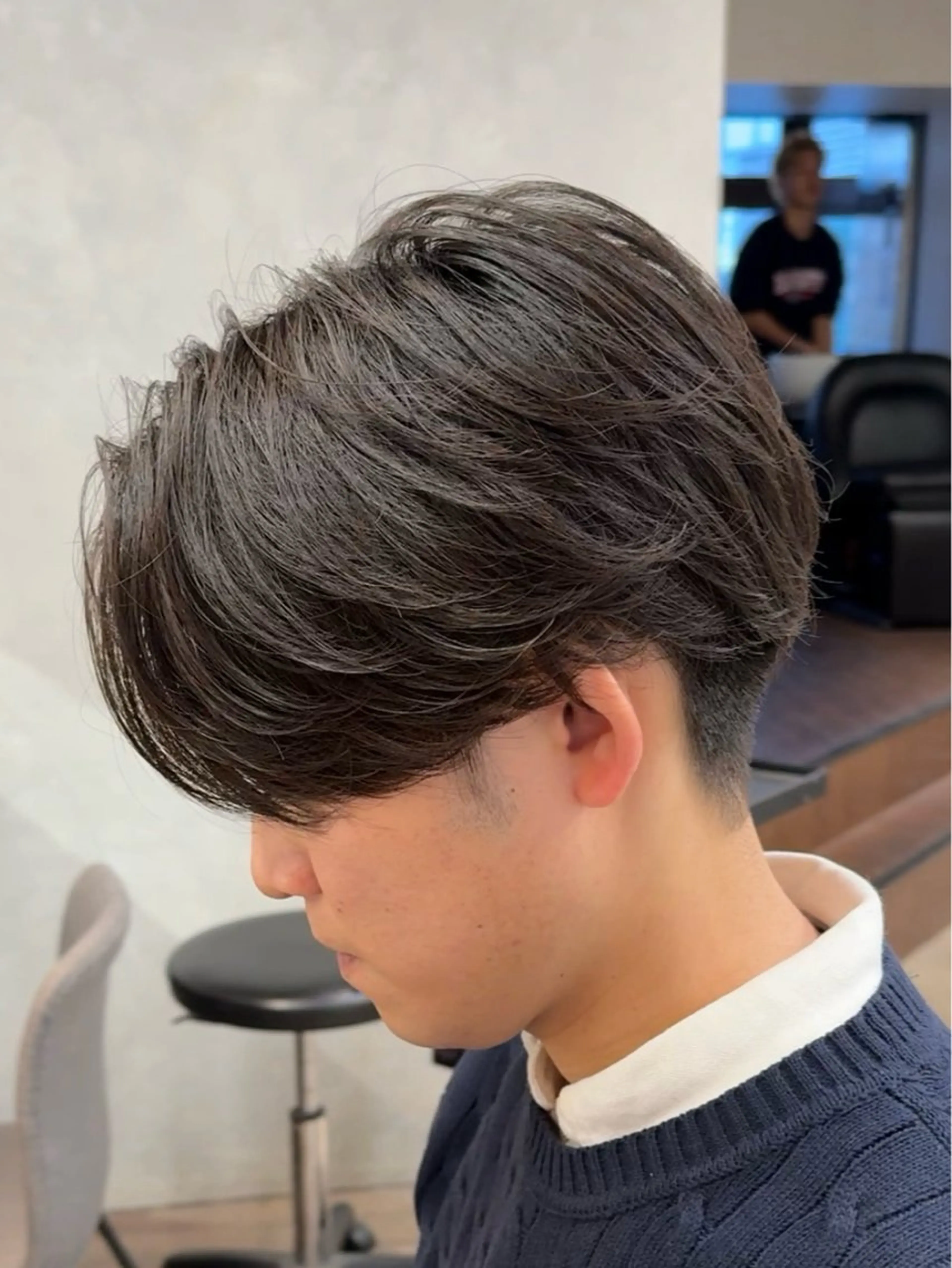 ショート パーマ メンズ メンズパーマ 刈り上げ ニュアンスパーマ サロンズ内B区画所属・新宿メンズ専門 メンズパーマ特化のヘアスタイル