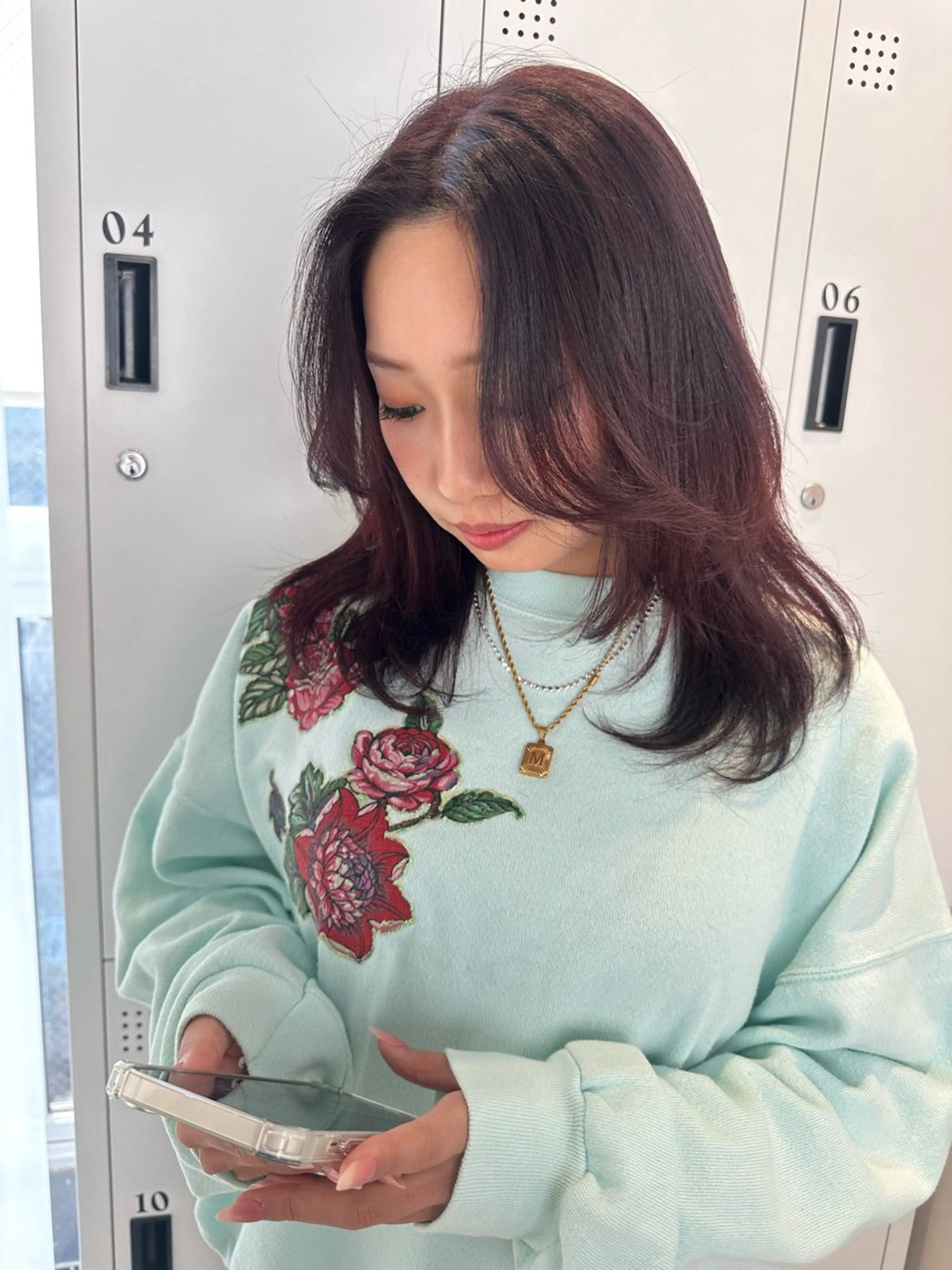 ミディアム カット ヘアカラー トリートメント 🎀韓国/髪質改善 長野美和🎀のヘアスタイル