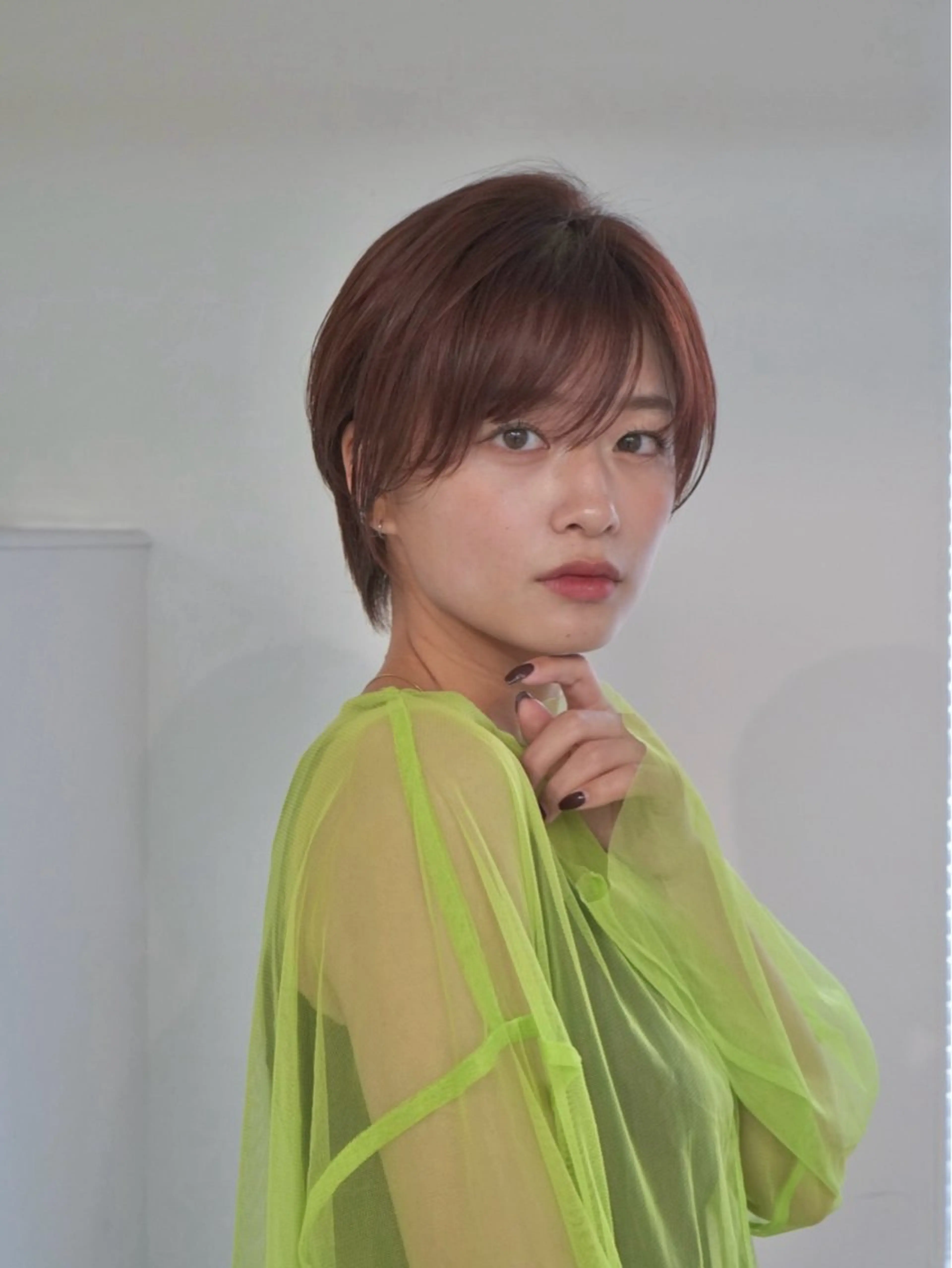 ショート ENIEN MAKE'S 立川所属・綾/ベージュカラー /パーマ🩰のヘアスタイル