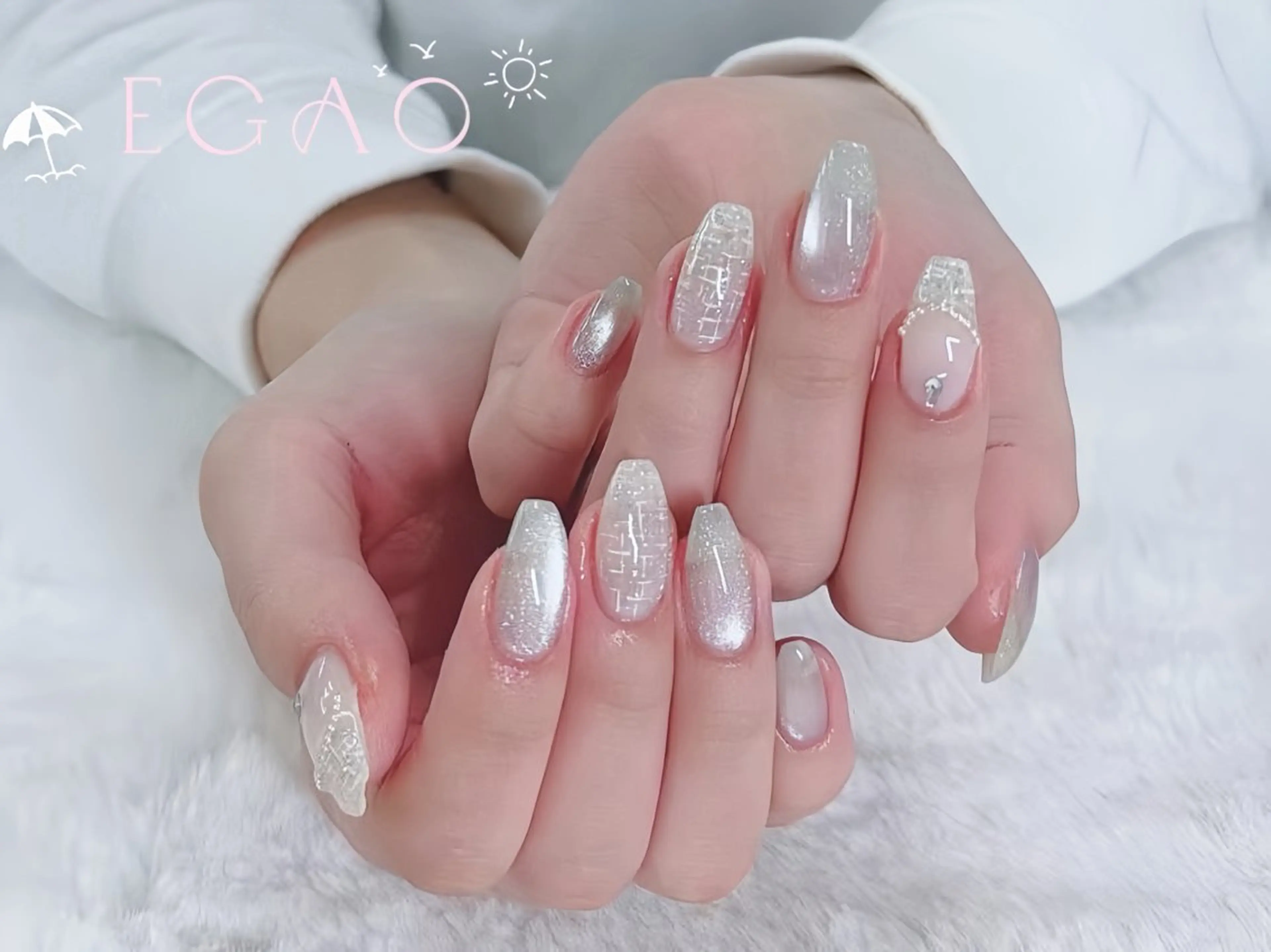 ネイル アートネイル フットネイル フレンチネイル ジェルネイル グラデーション ハンドネイル Egao Nail Salonのネイルデザイン