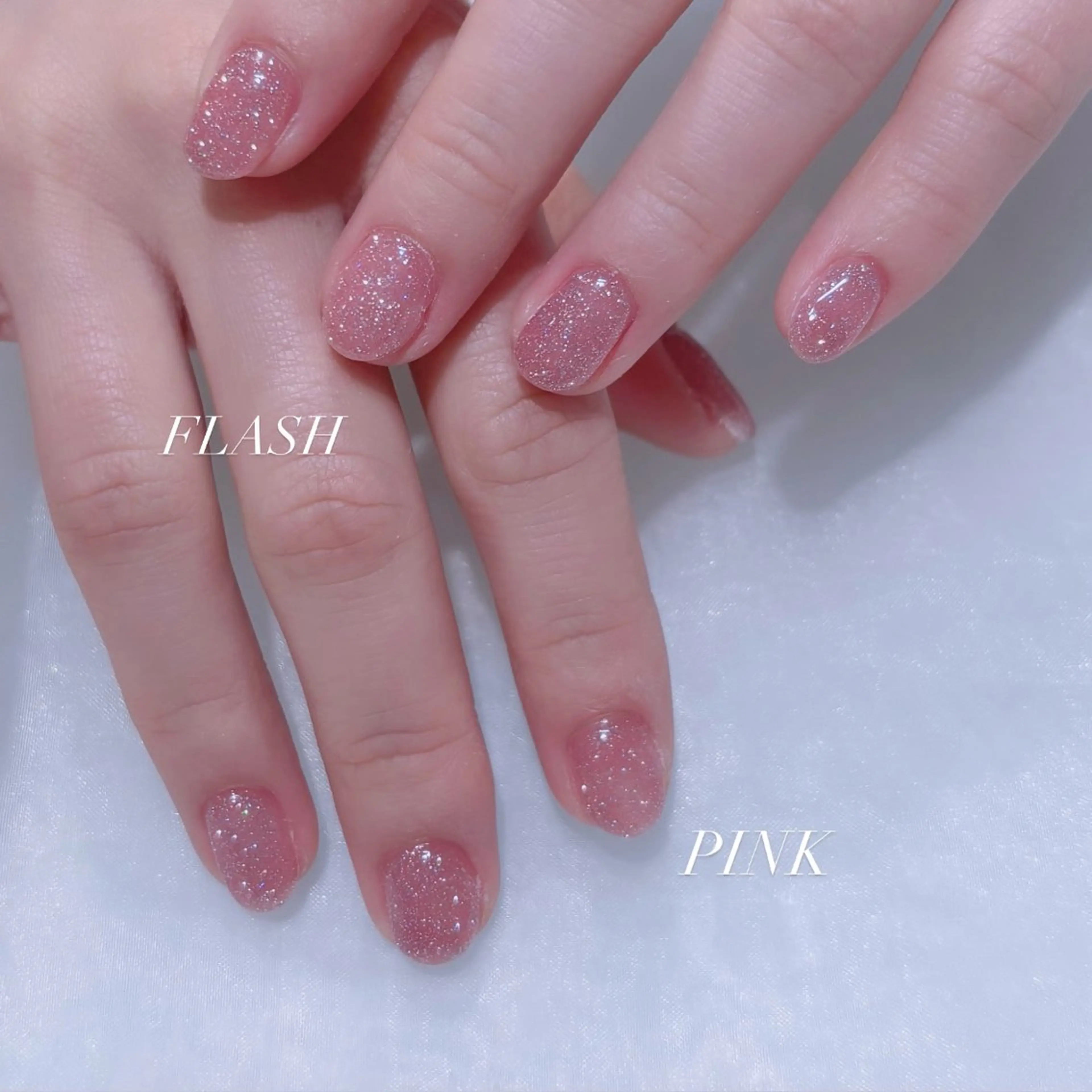 ネイル フラッシュネイル ワンカラーネイル ショートネイル フットネイル 🩷Hiyori 🩷のネイルデザイン