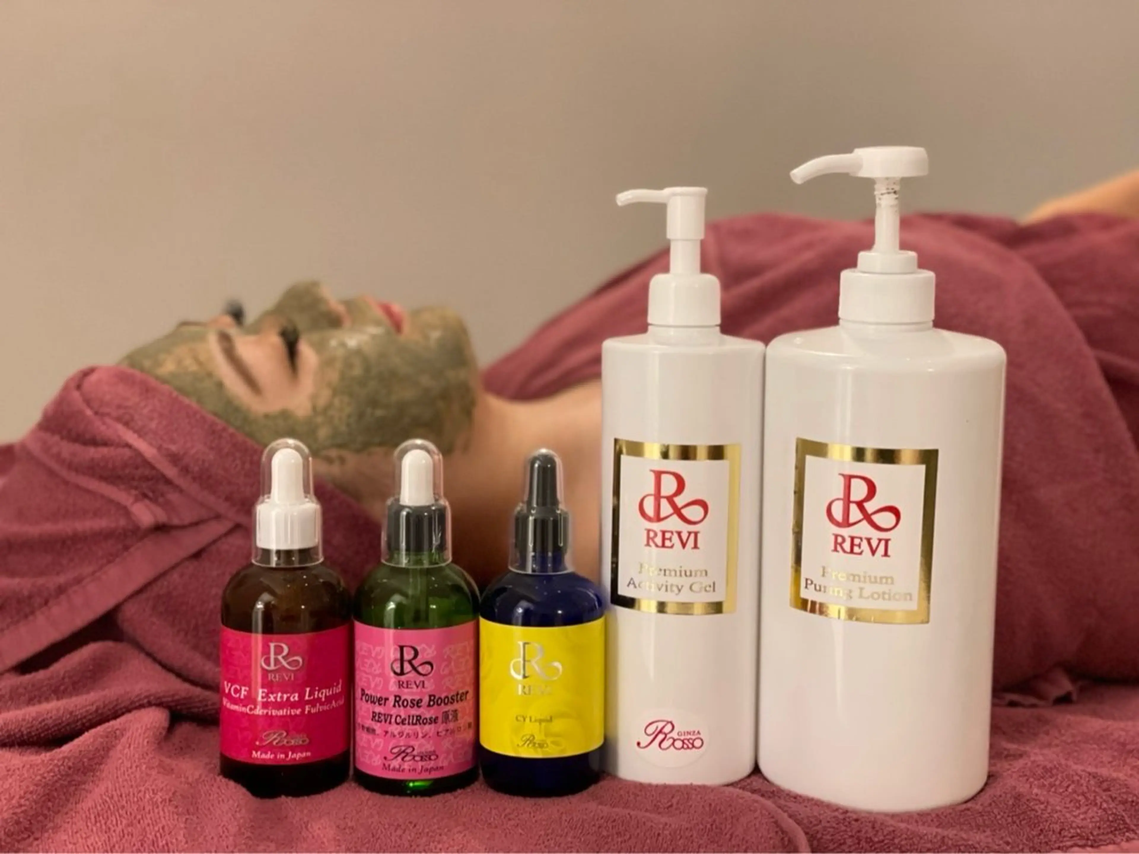 【REVI 陶肌トリートメント/フェイシャル】※剥離なし ハーブピーリング（陶肌2g）▶︎植物幹細胞の力で肌質改善の写真