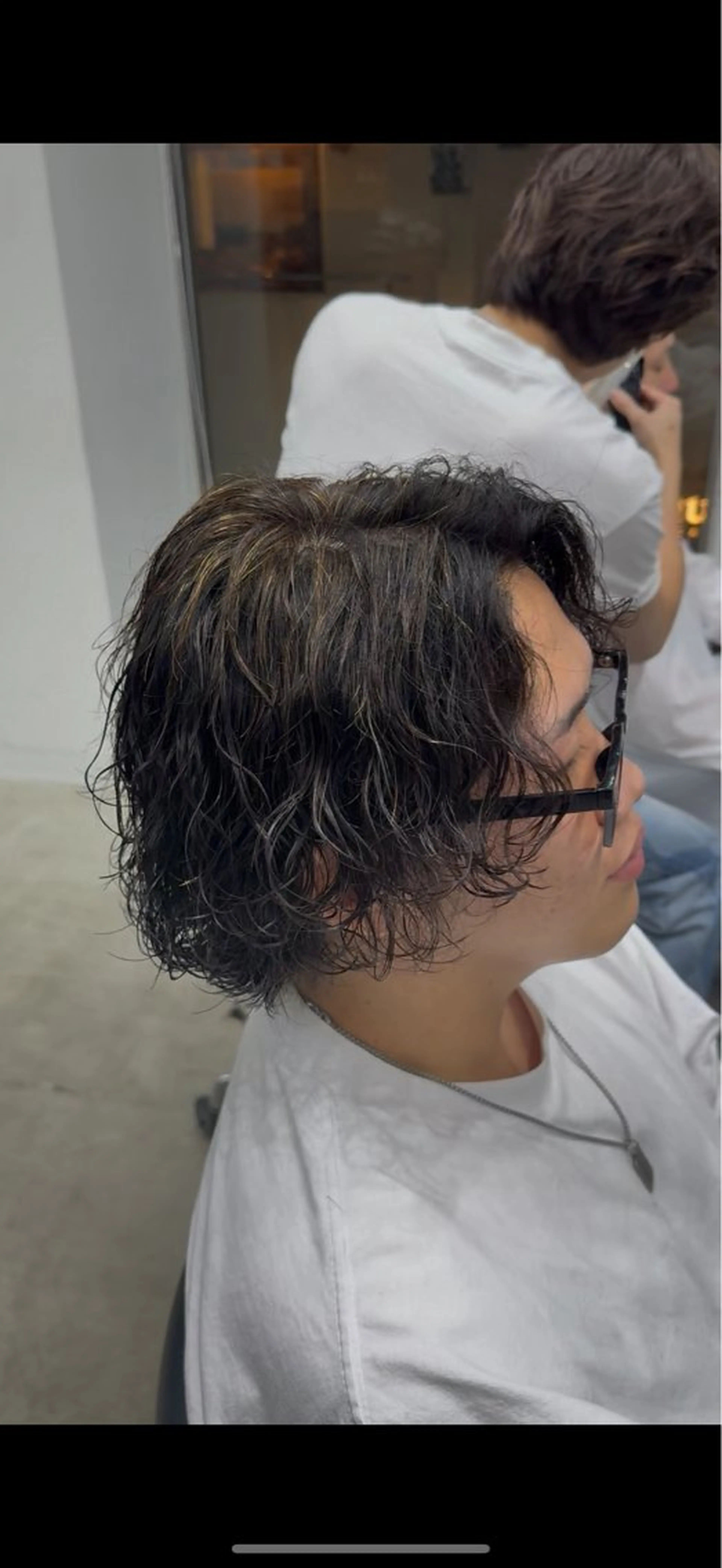 ミディアム パーマ メンズ カット パーマ fifth天神💥/ パーマ特化/浅井良汰のヘアスタイル