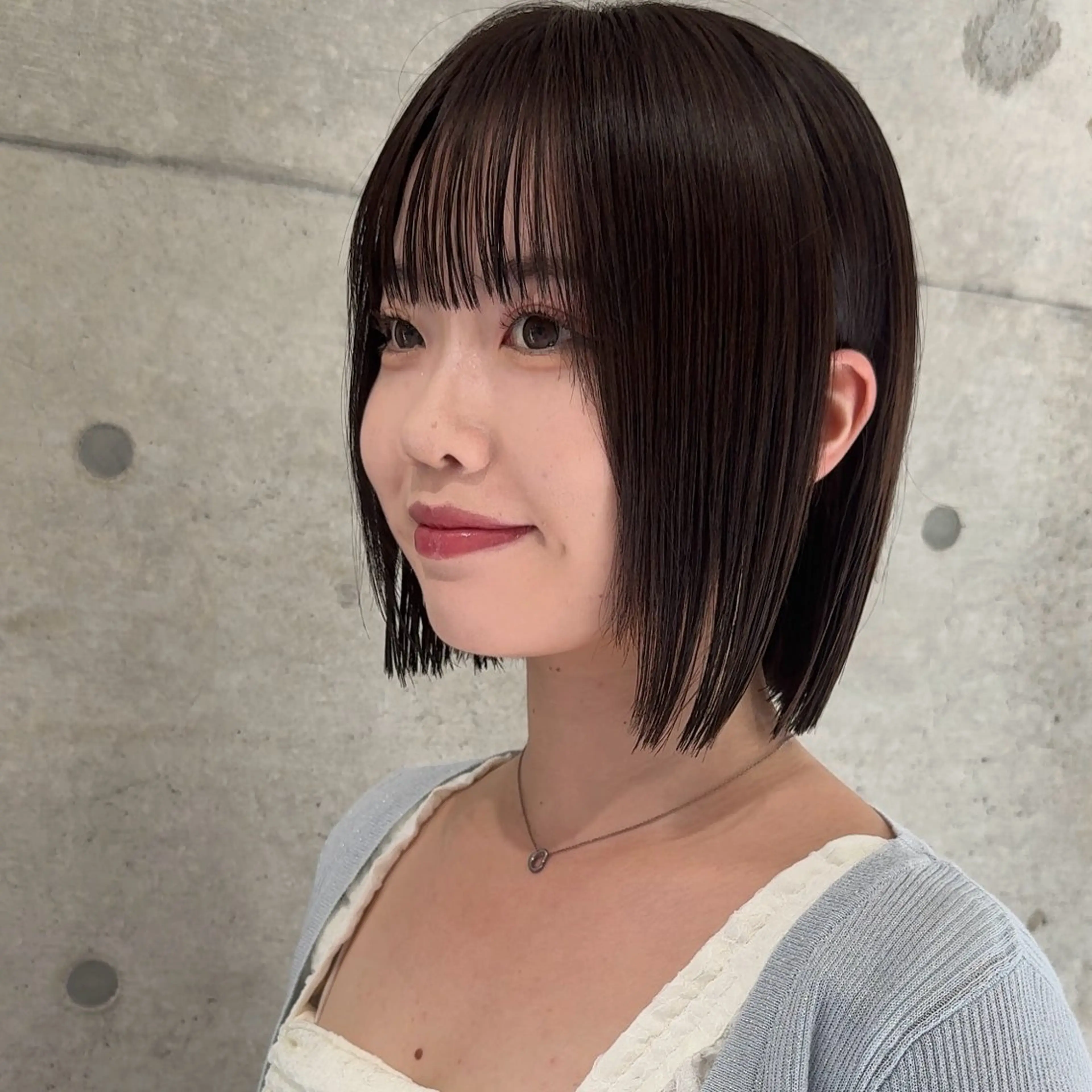 ショート ボブ 髪質改善 似合わせカット 縮毛矯正 カット 縮毛矯正 トリートメント 💎ボブ/似合わせの 達人/縮毛矯正/畔上のヘアスタイル