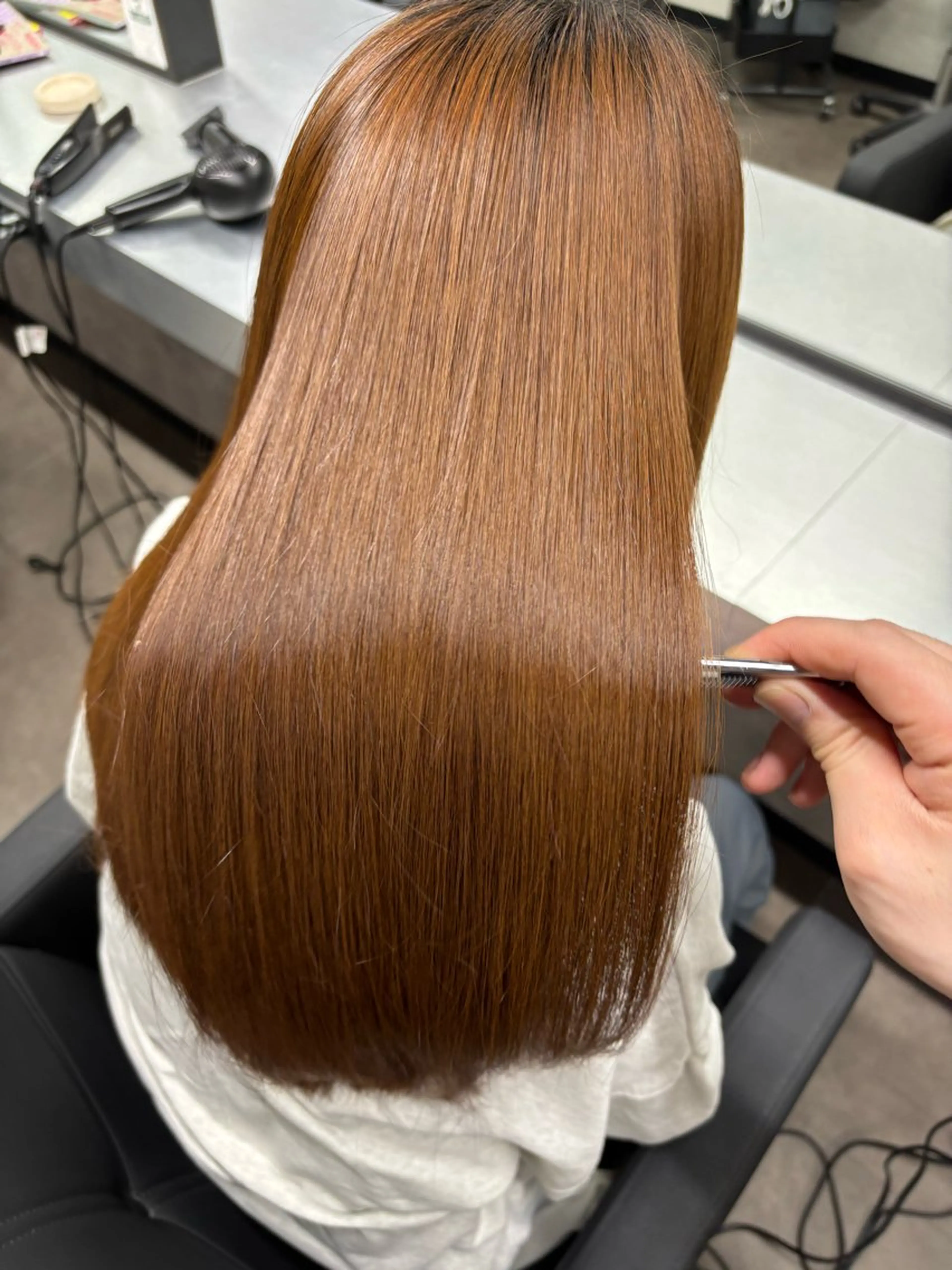 ロング カット 縮毛矯正 トリートメント 【美髪/艶縮毛矯正】 ☘️Taketo☘️のヘアスタイル