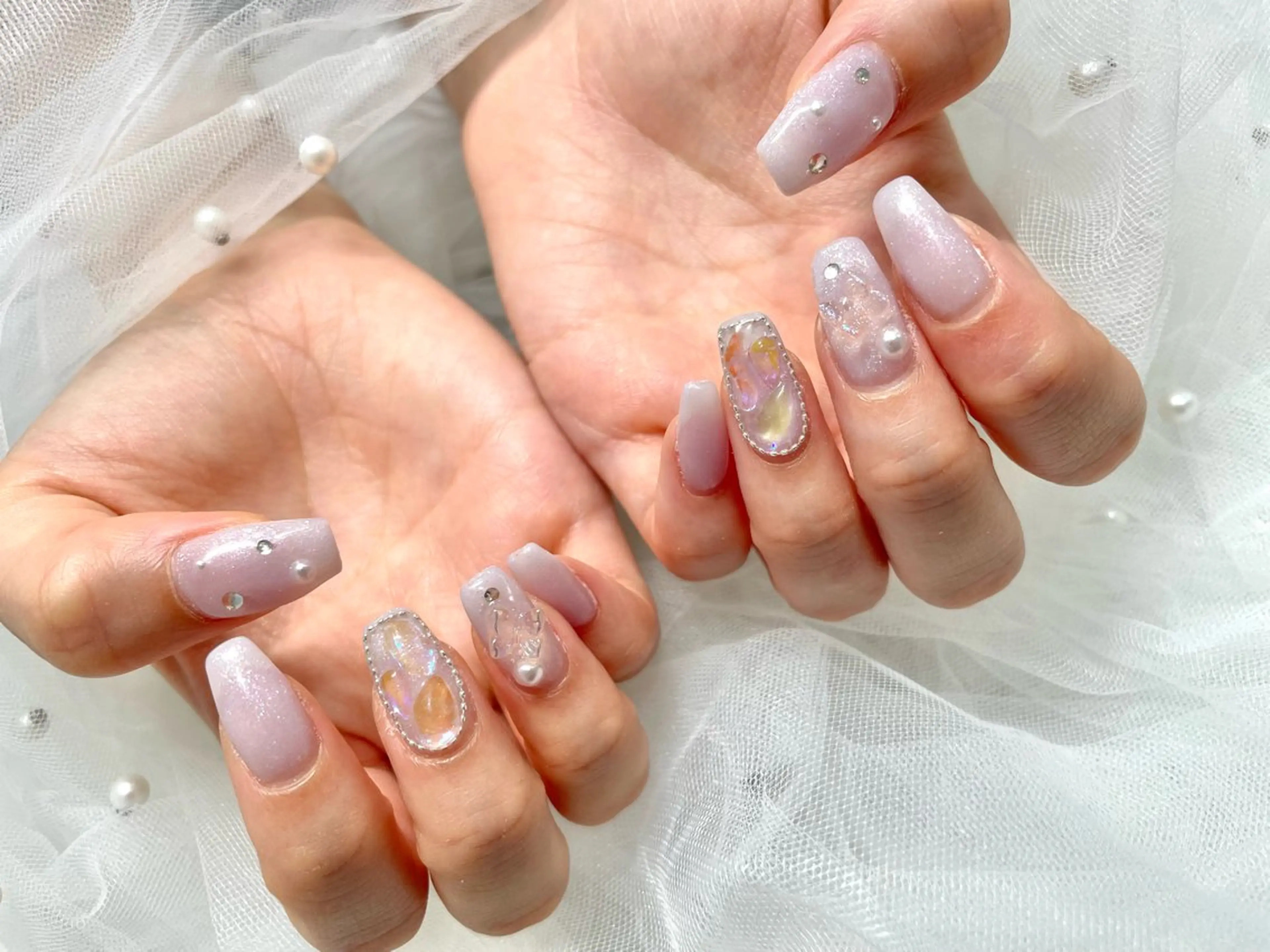 ネイル 韓国ネイル ゆりか ジョアアンジェ福島のネイルデザイン