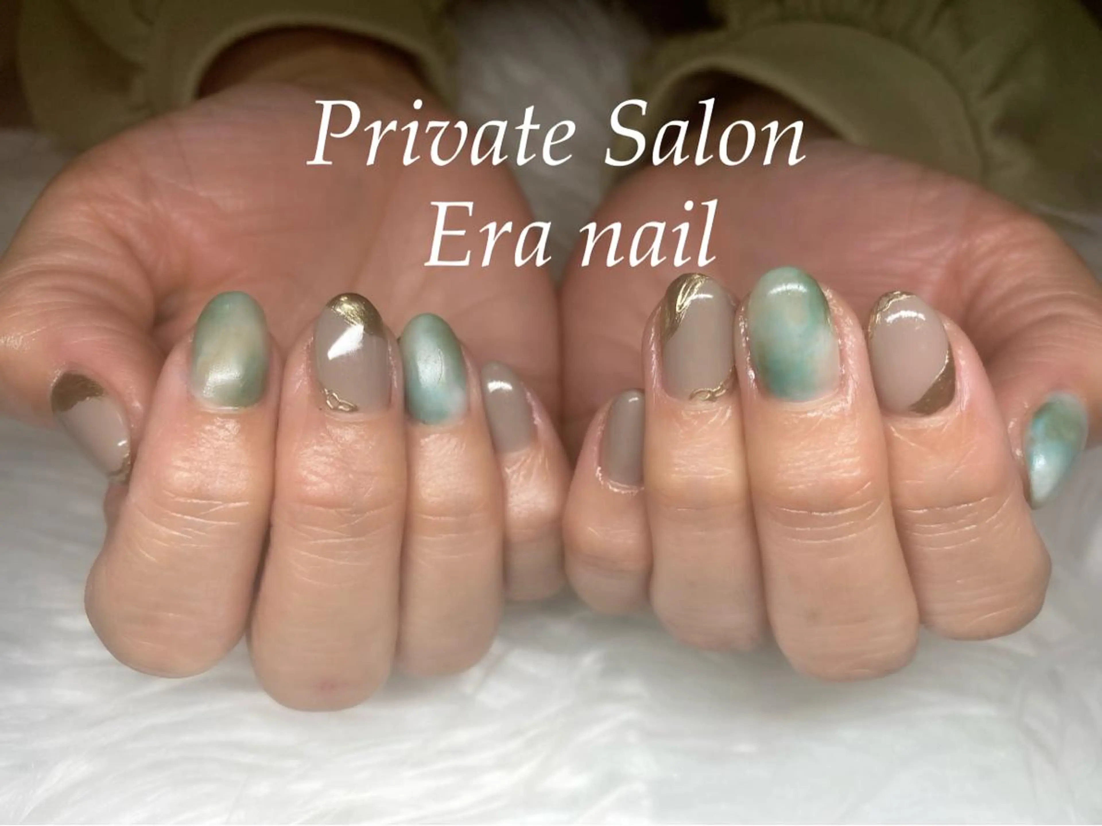 ネイル マットネイル ニュアンスネイル Era nailのネイルデザイン