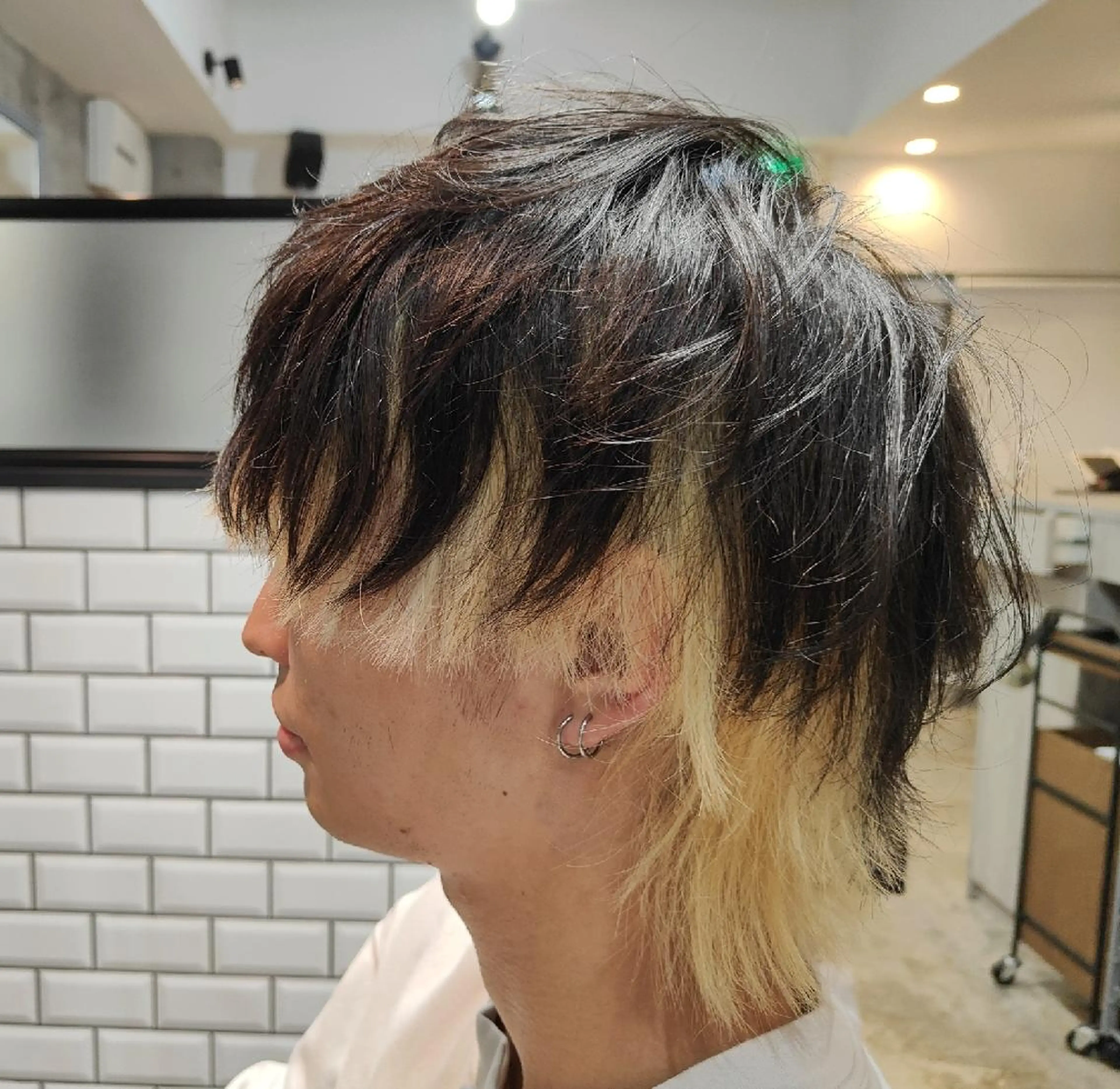 ミディアム カラー メンズ メンズブリーチ ブリーチ カット ヘアカラー 【メンズ専門】 田口雄也のヘアスタイル