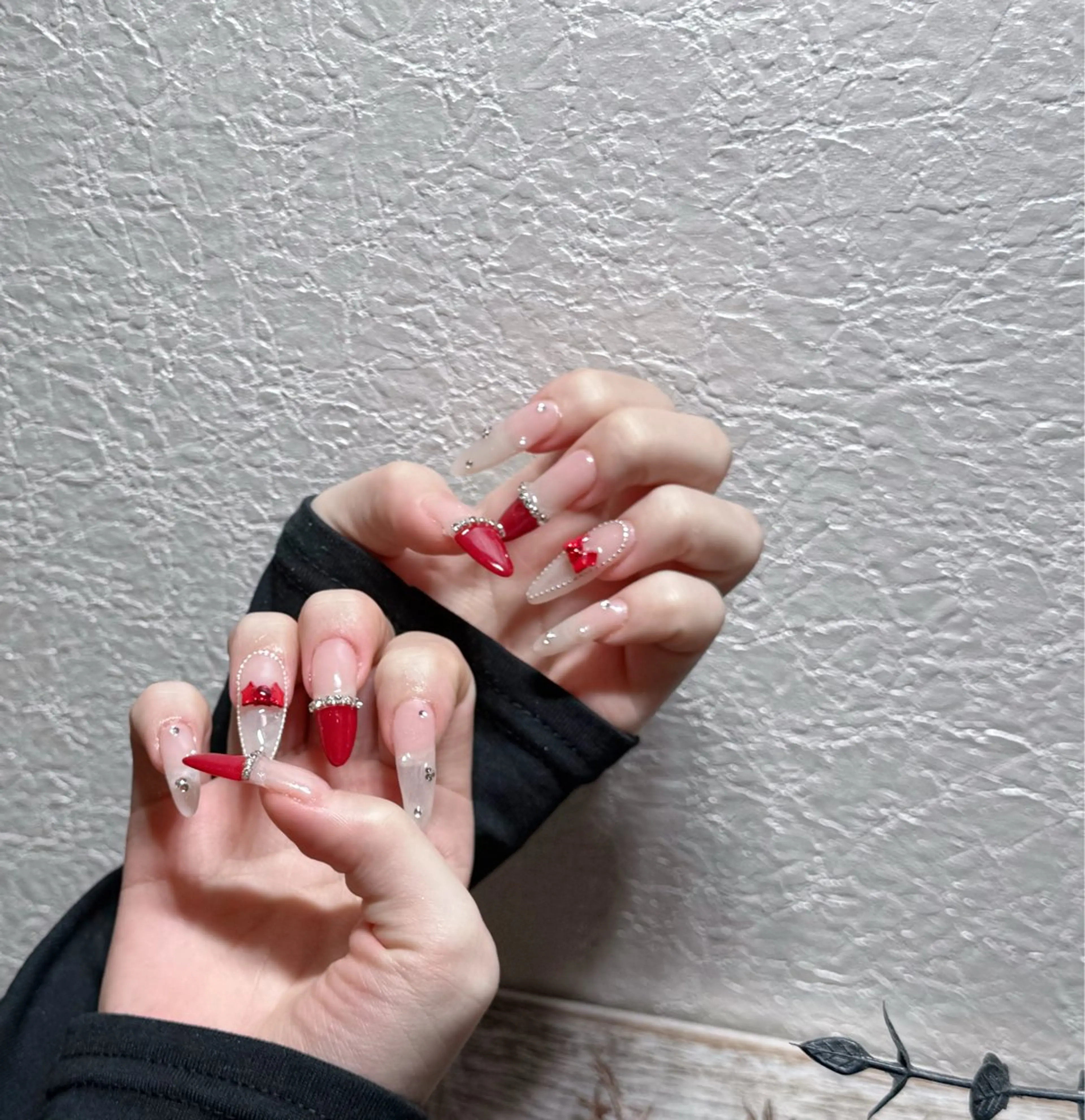 ネイル アートネイル フットネイル ジェルネイル ハート マグネットネイル Babarla Nailのネイルデザイン