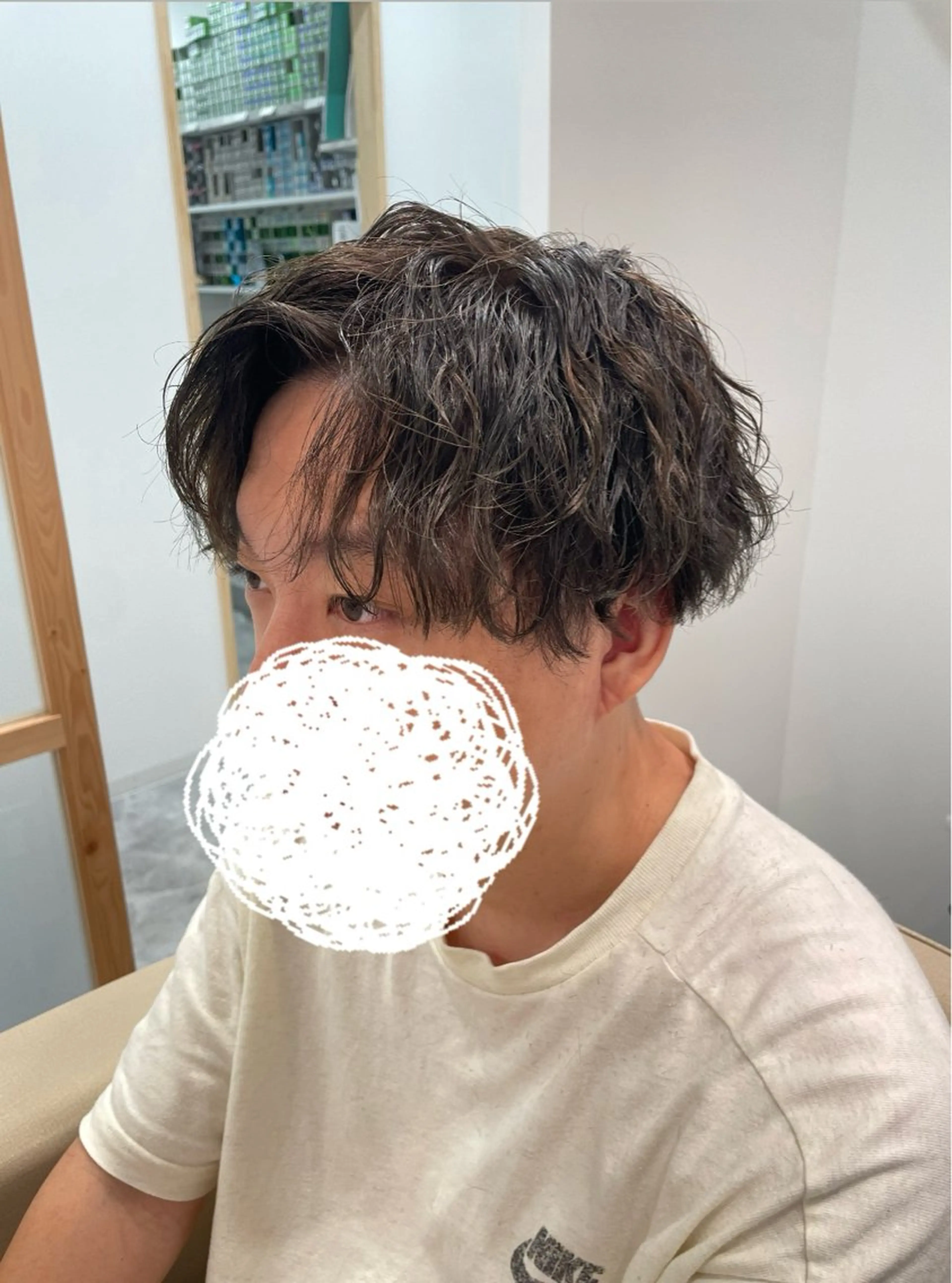 ショート メンズ カット パーマ トリートメント 村上 祐香のヘアスタイル