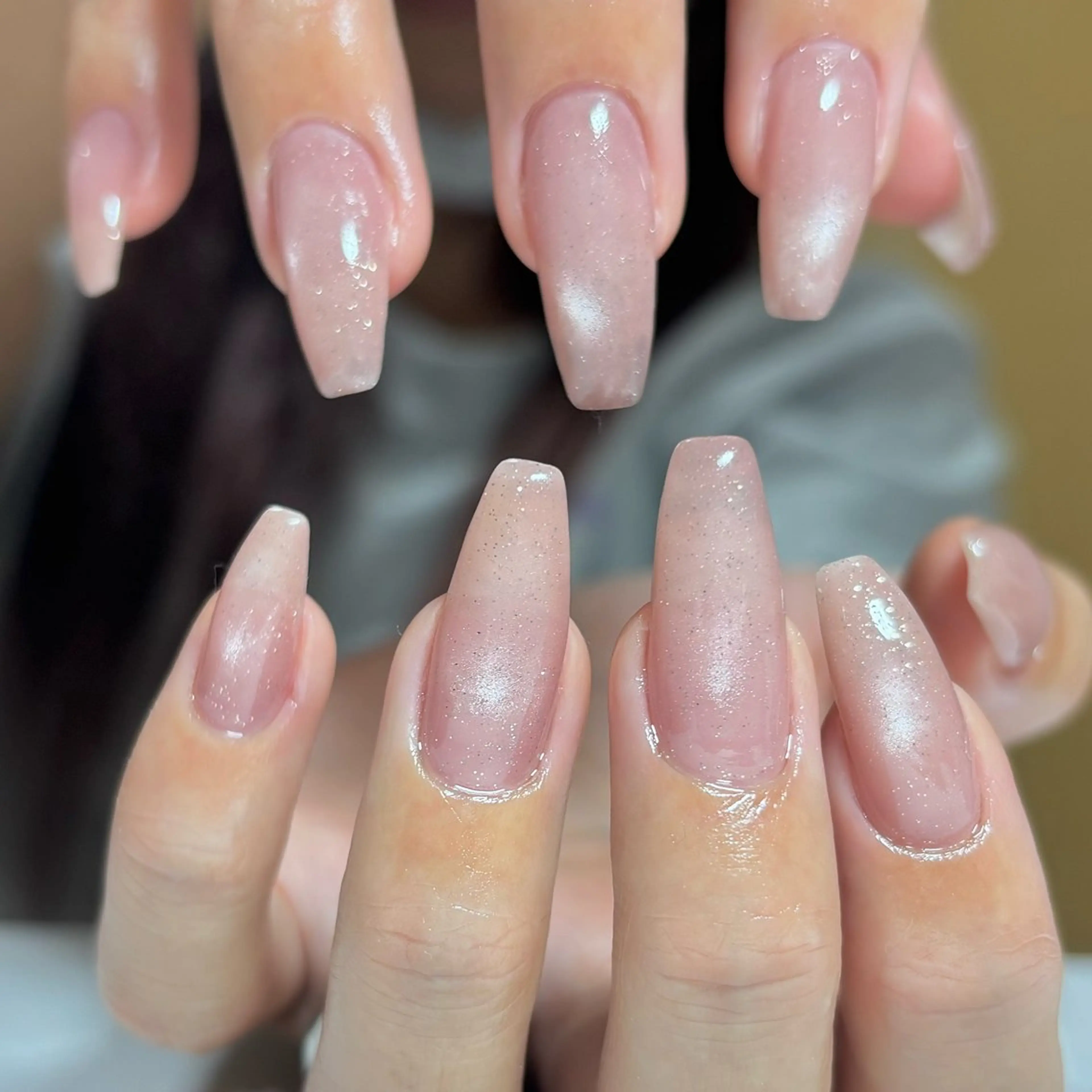 ネイル ジェルネイル マグネットネイル ワンカラーネイル ハンドネイル Nailsalon BLOOM🌷 山崎のネイルデザイン