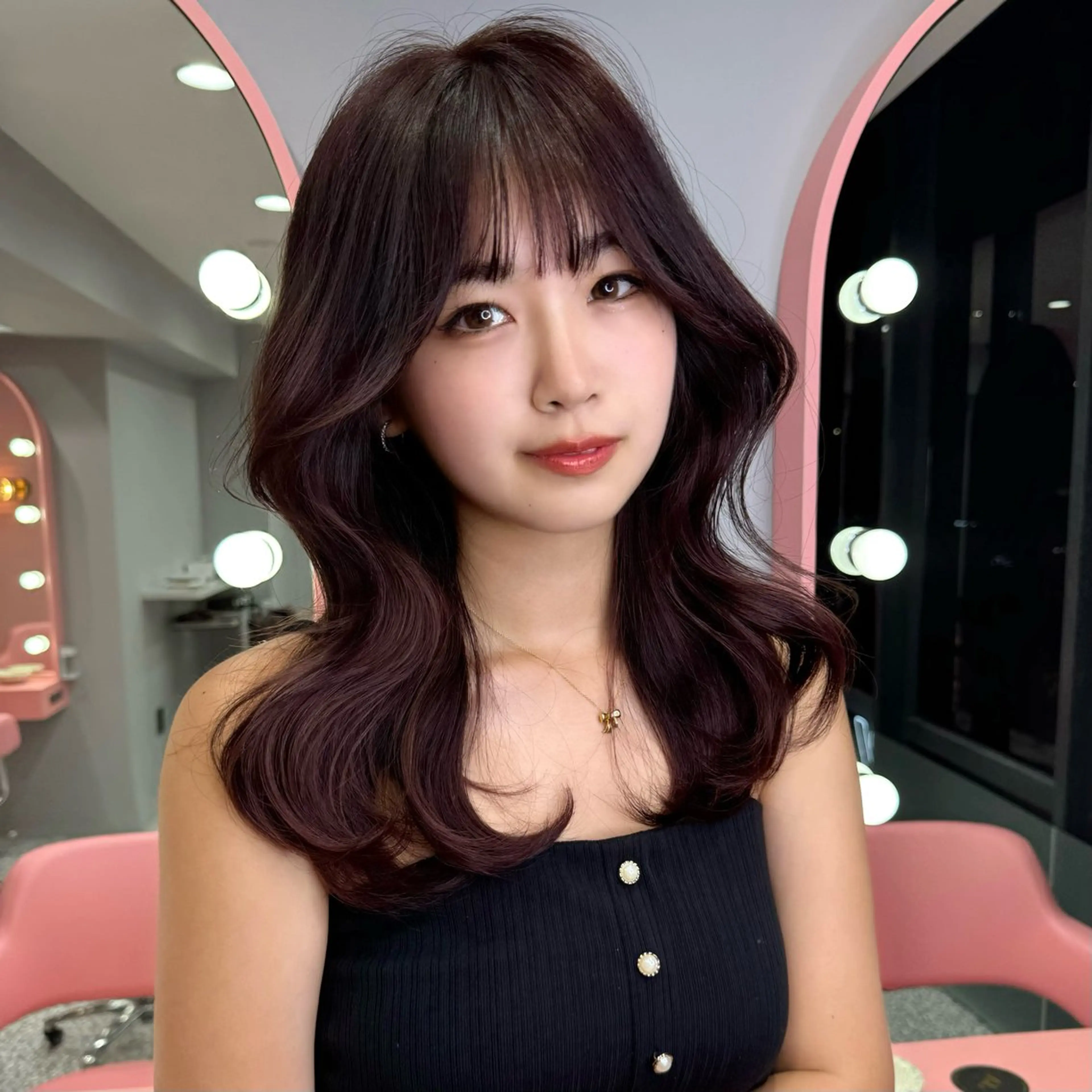 ロング REINA𓍯/ 透明感カラー/顔周りのヘアスタイル