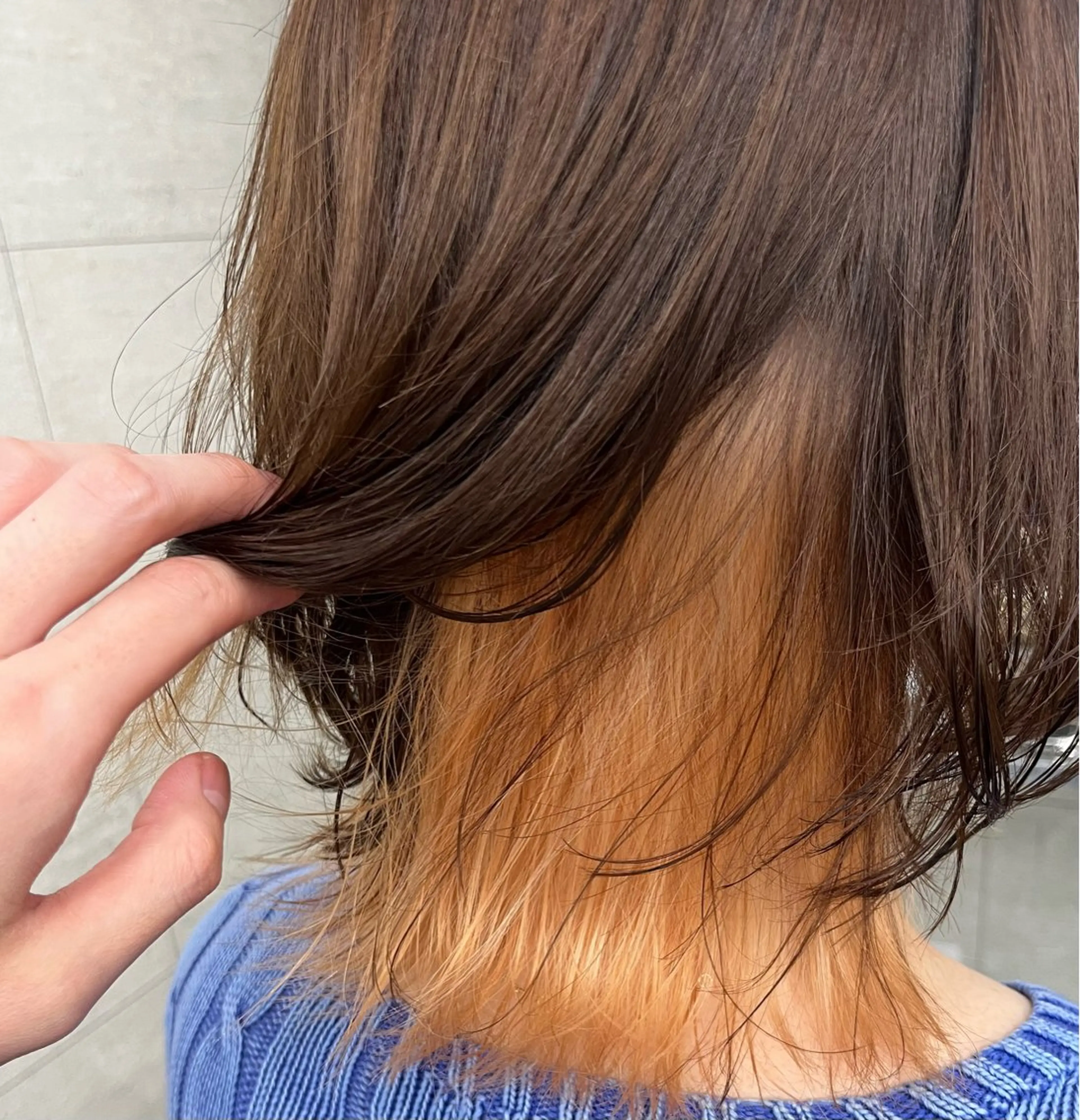 🍀インナーカラーorイヤリング（ケアブリーチ＋カラー）＋カット＋3step TR🍀の写真