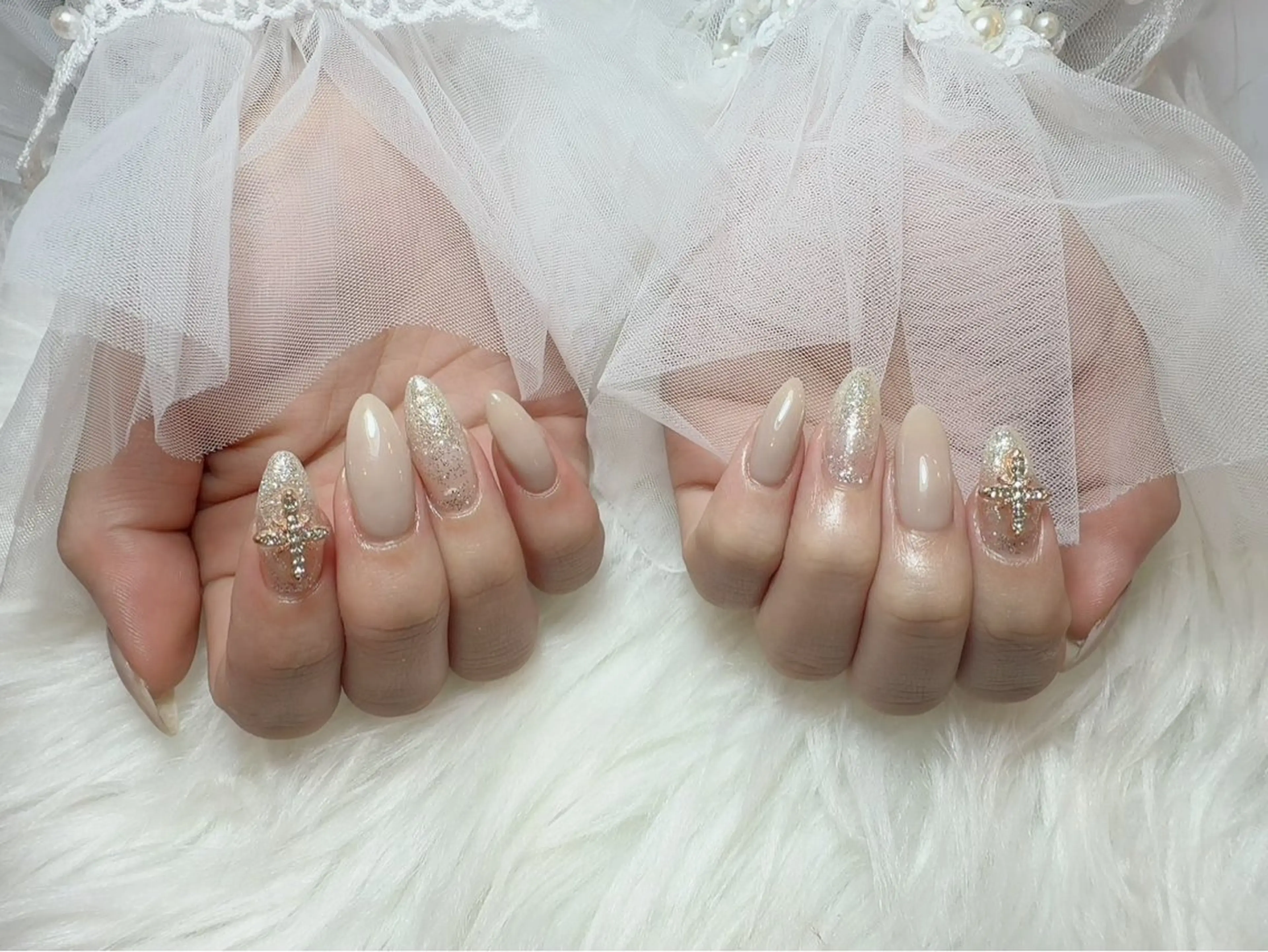 ネイル アートネイル ジェルネイル グラデーション キラキラネイル 韓国ネイル ハンドネイル MIYU．nail Mariaのネイルデザイン