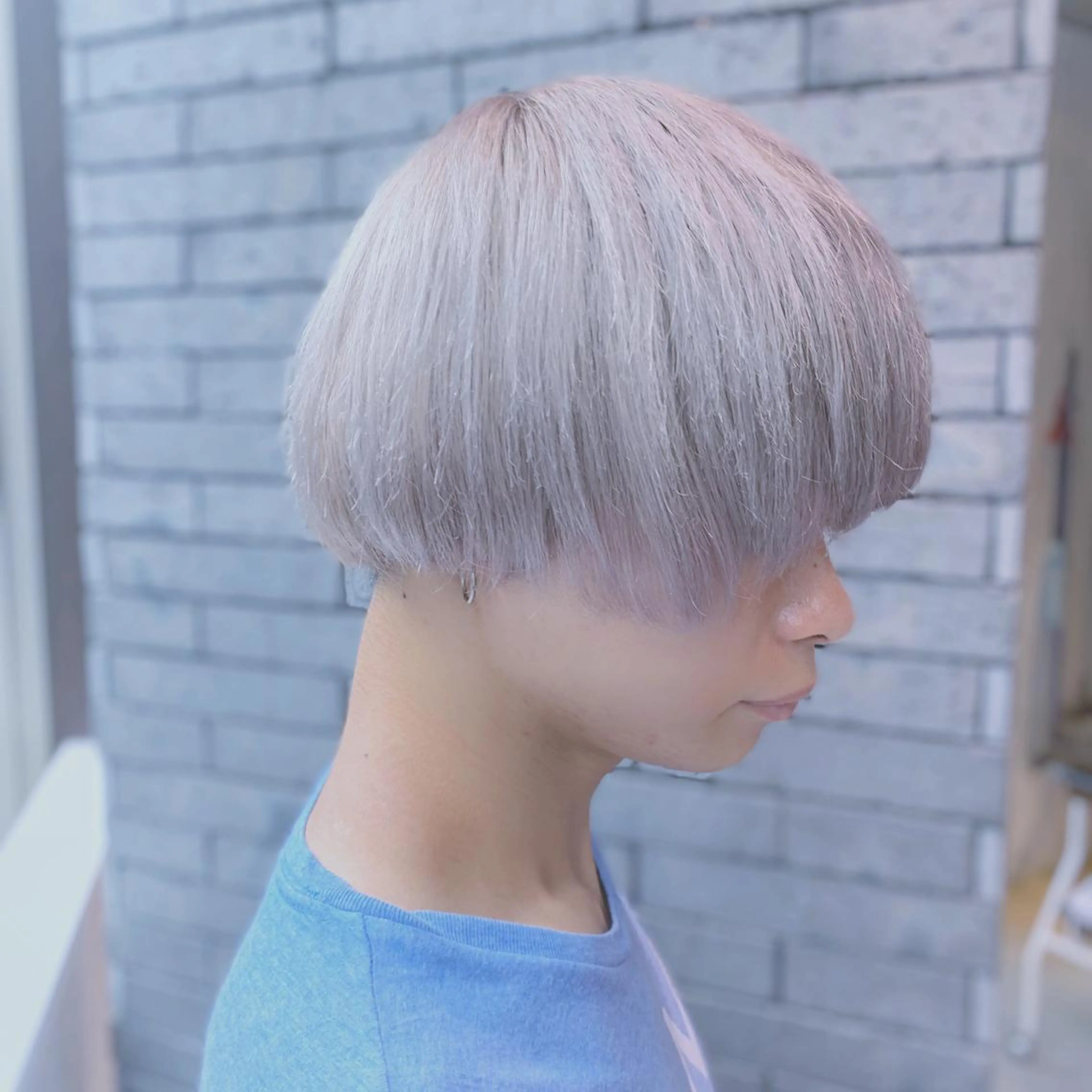 ミディアム カラー メンズ EMANON新宿南口所属・🦄中性ウルフ ☁️Shiori🦄のヘアスタイル