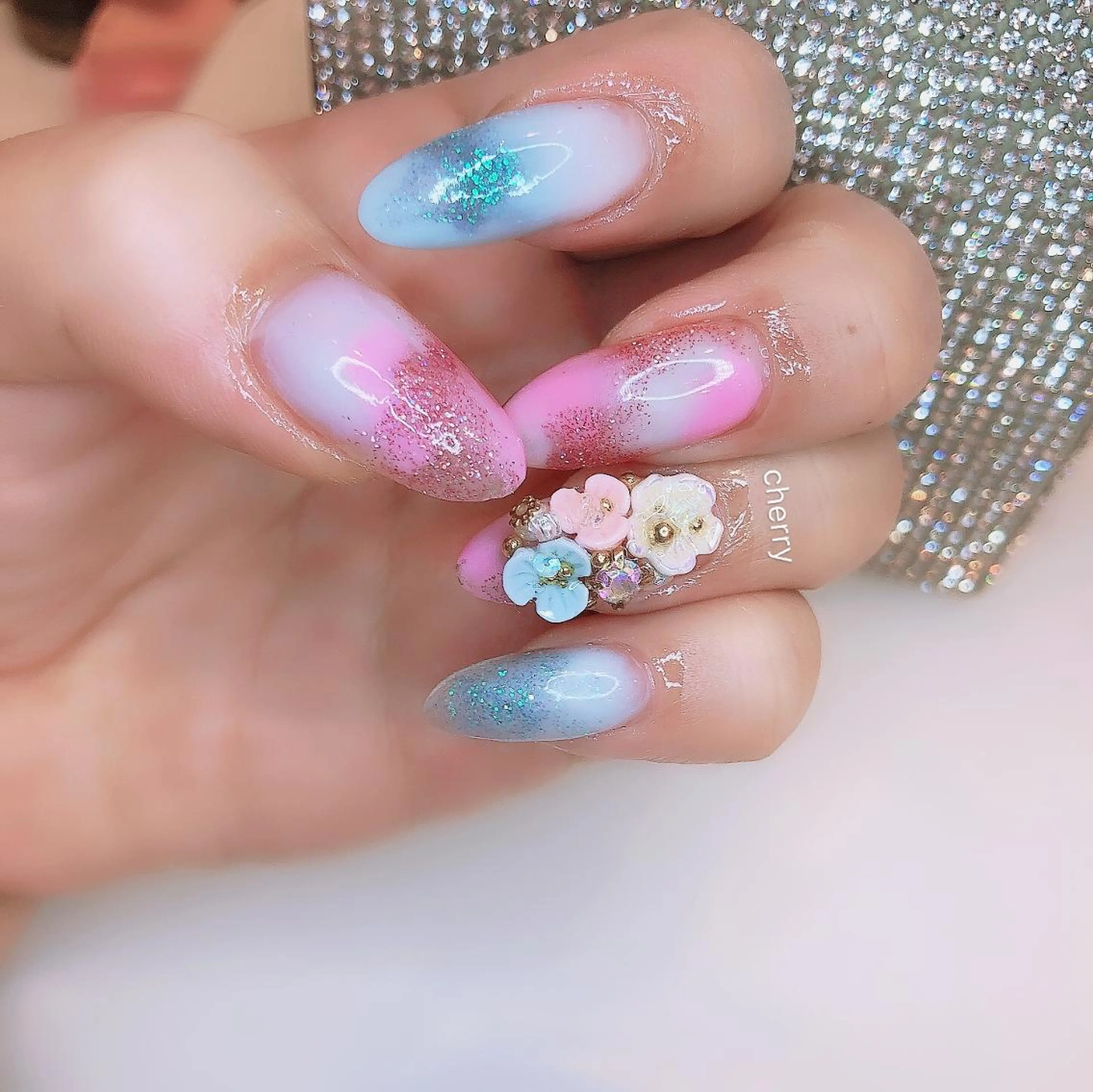 ネイル スカルプネイル SAKURA 🍒のネイルデザイン