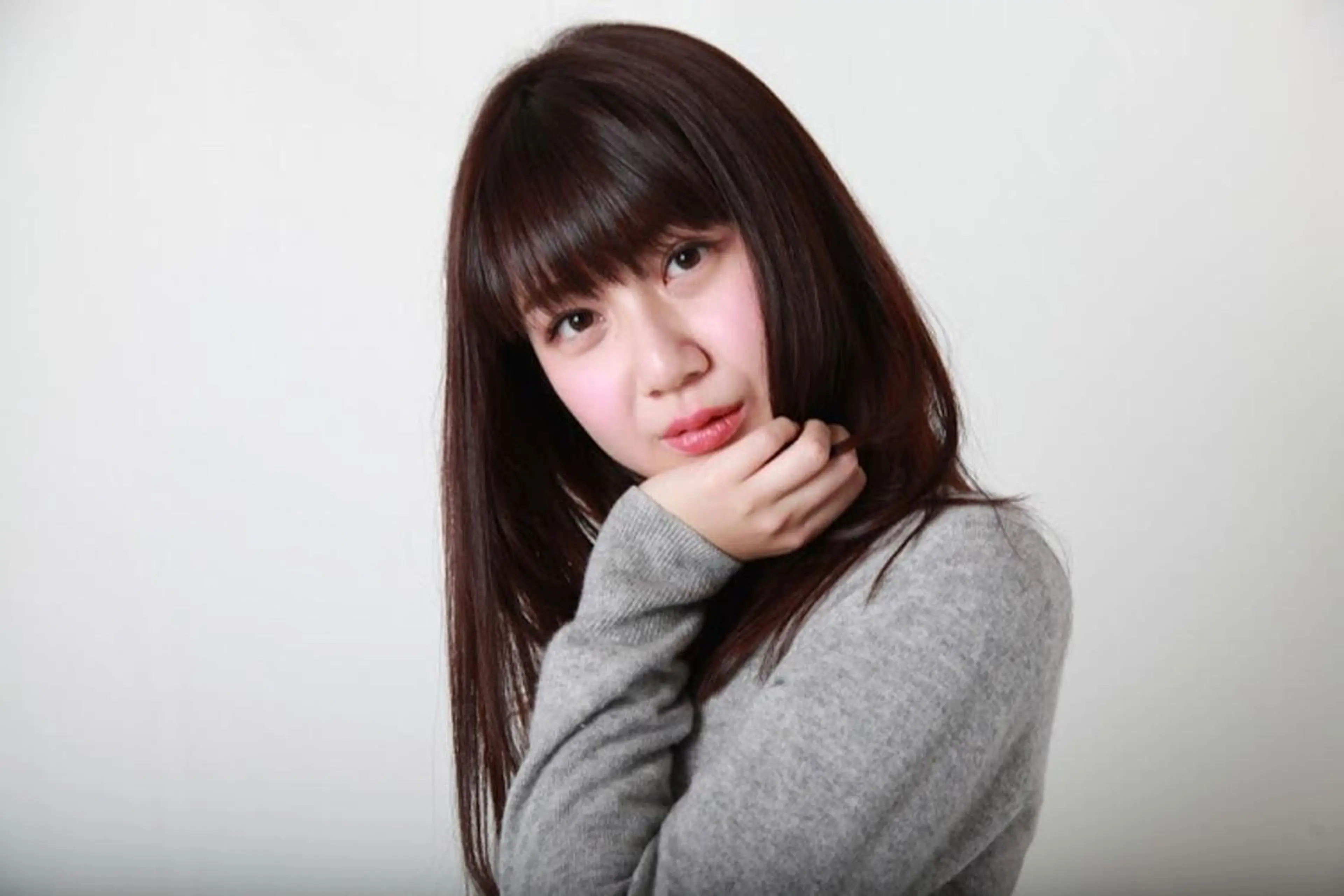 ロング 縮毛/レイヤー 韓国/橋口のヘアスタイル