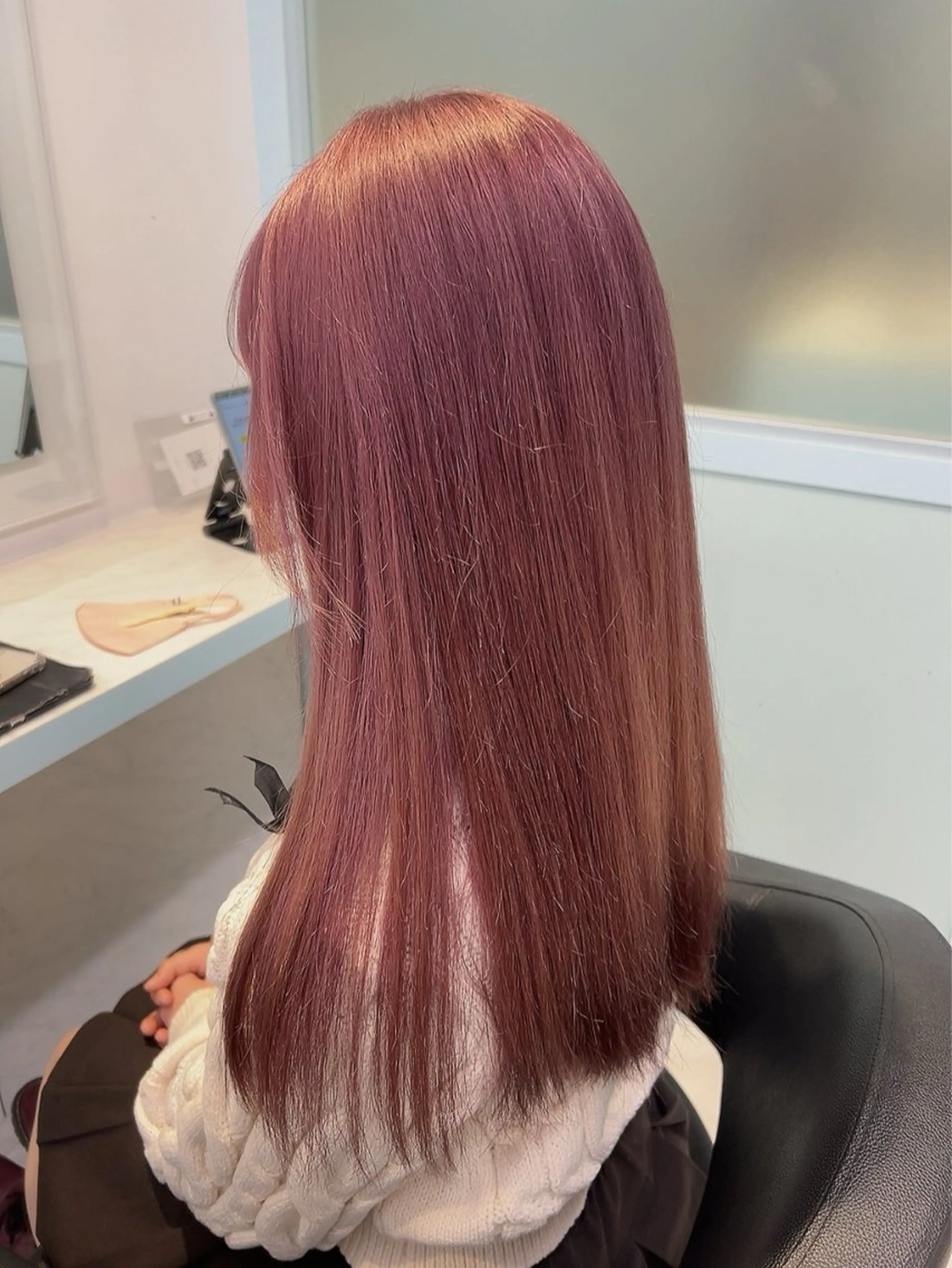 セミロング カラー ヘアカラー トリートメント ヘッドスパ 🥞ベージュ系カラー 【すずきりほ】🥞のヘアスタイル