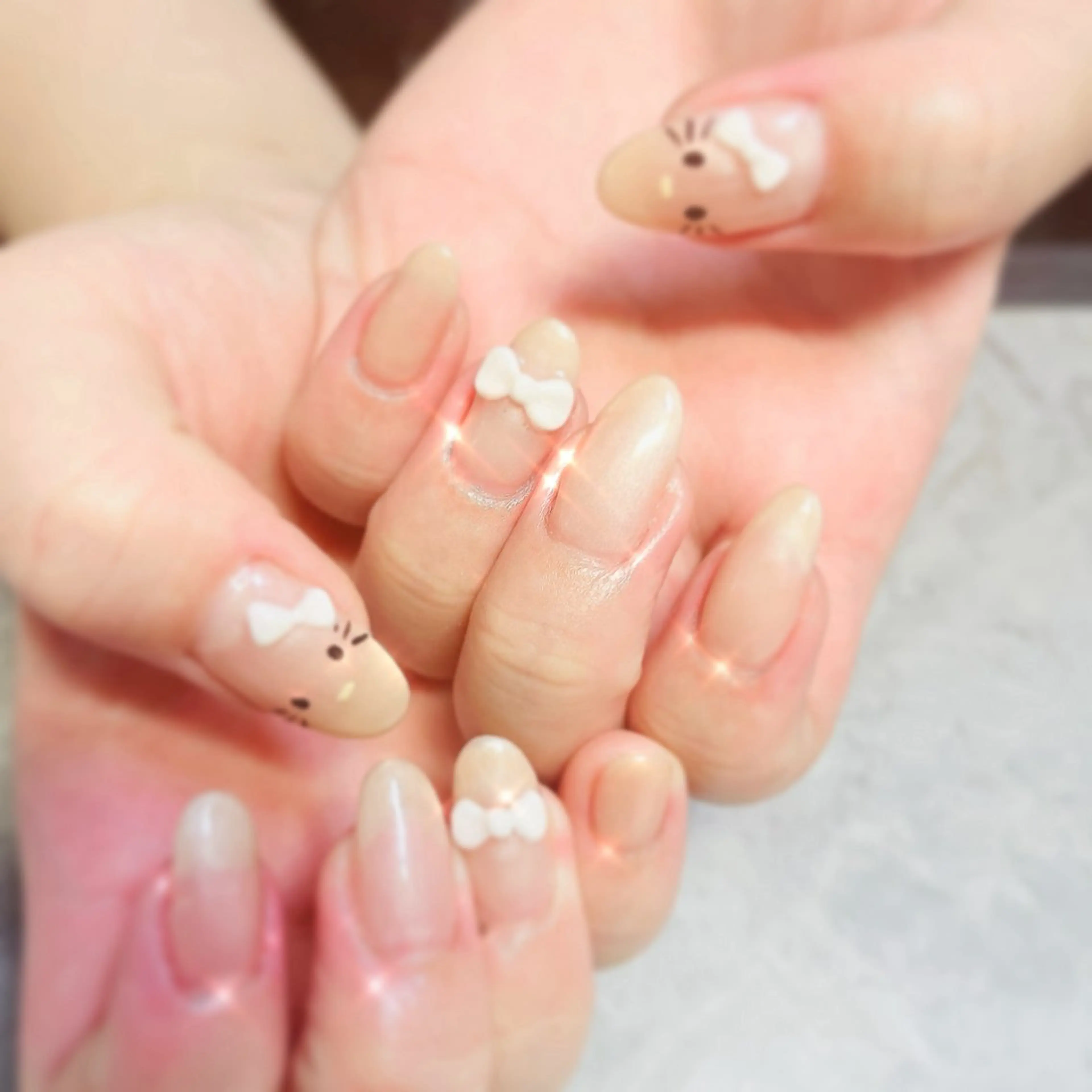 ネイル オフィスネイル シンプルネイル ハンドネイル ハンドケア Felice所属・ベテランネイル cnc  nailのネイルデザイン