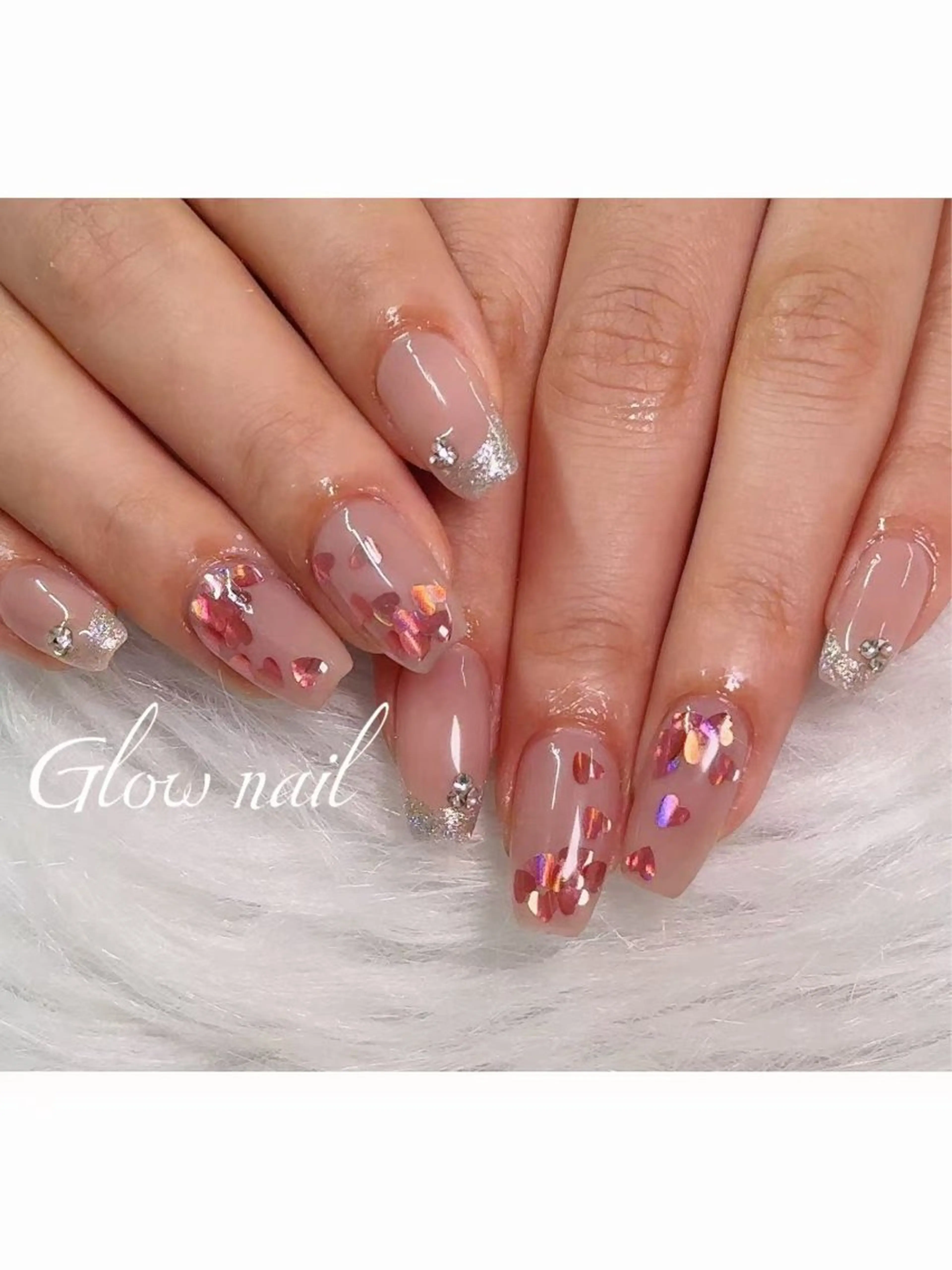 ネイル ハンドネイル グロー ネイルのネイルデザイン