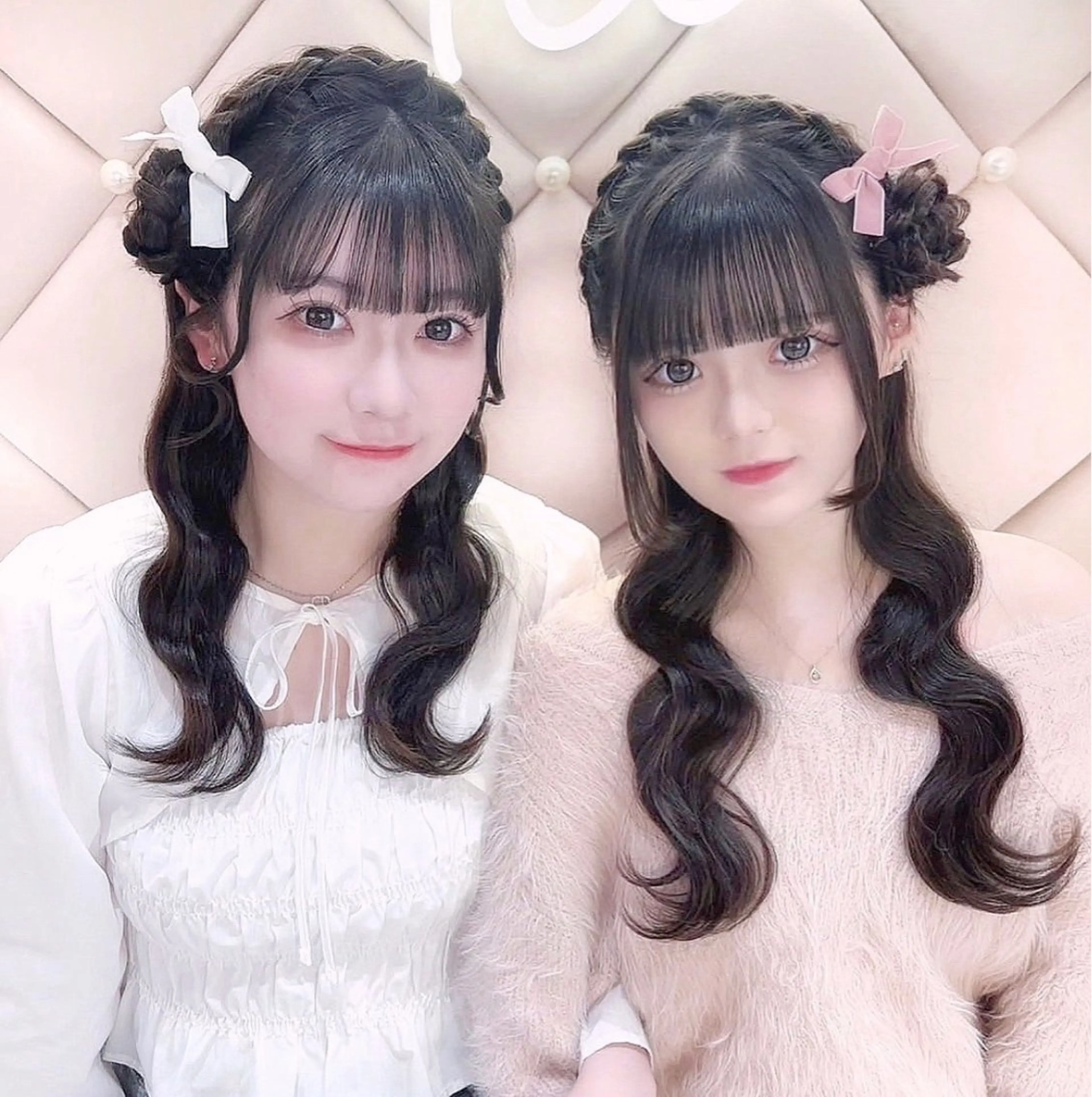 セミロング ヘアアレンジ お団子ヘア 🎀ふわふわアイドル ヘアメ🎀AYANEのヘアスタイル