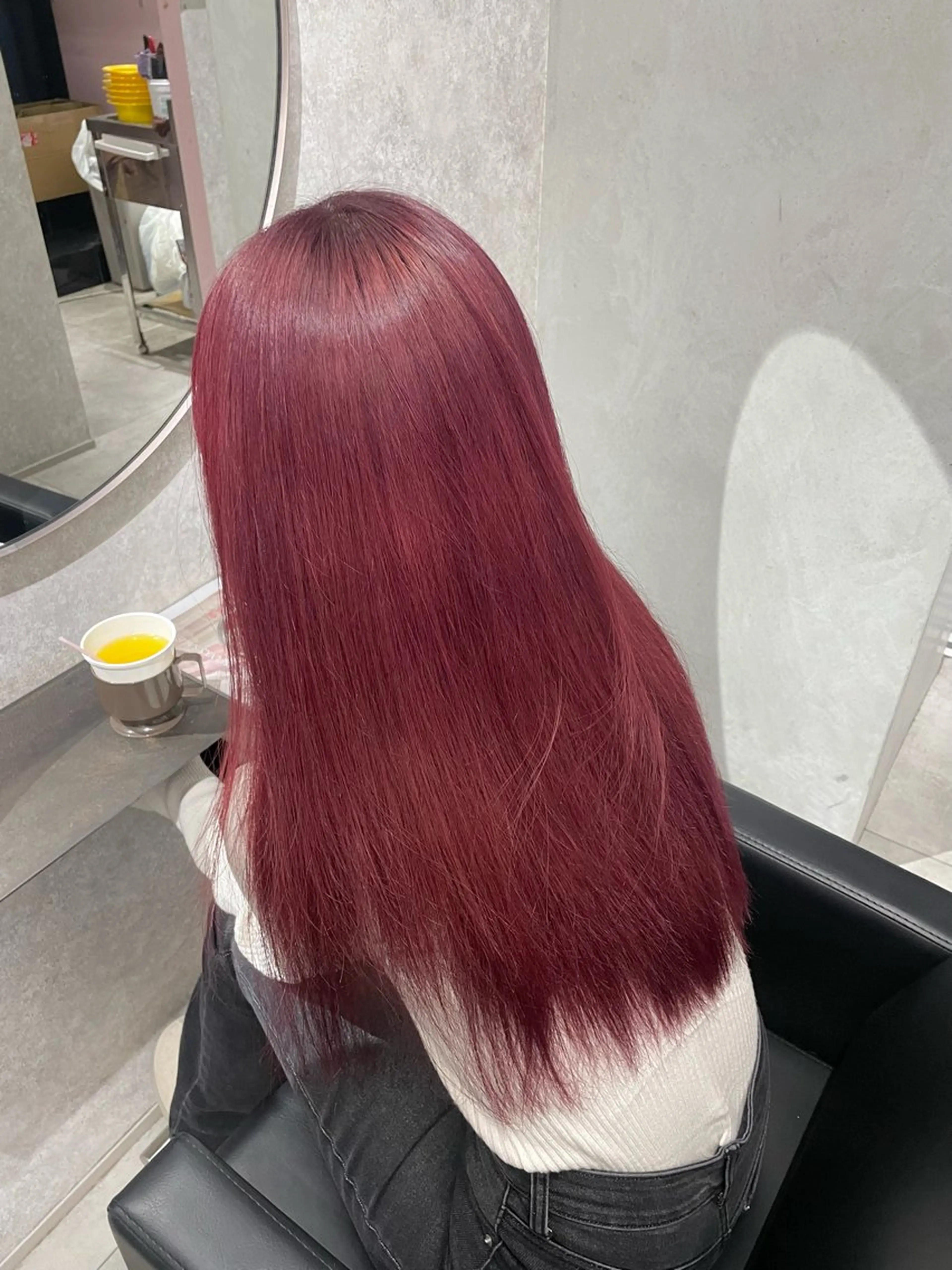 ロング カラー 透明感カラー🩶韓国 ヘア🩶ワカナのヘアスタイル