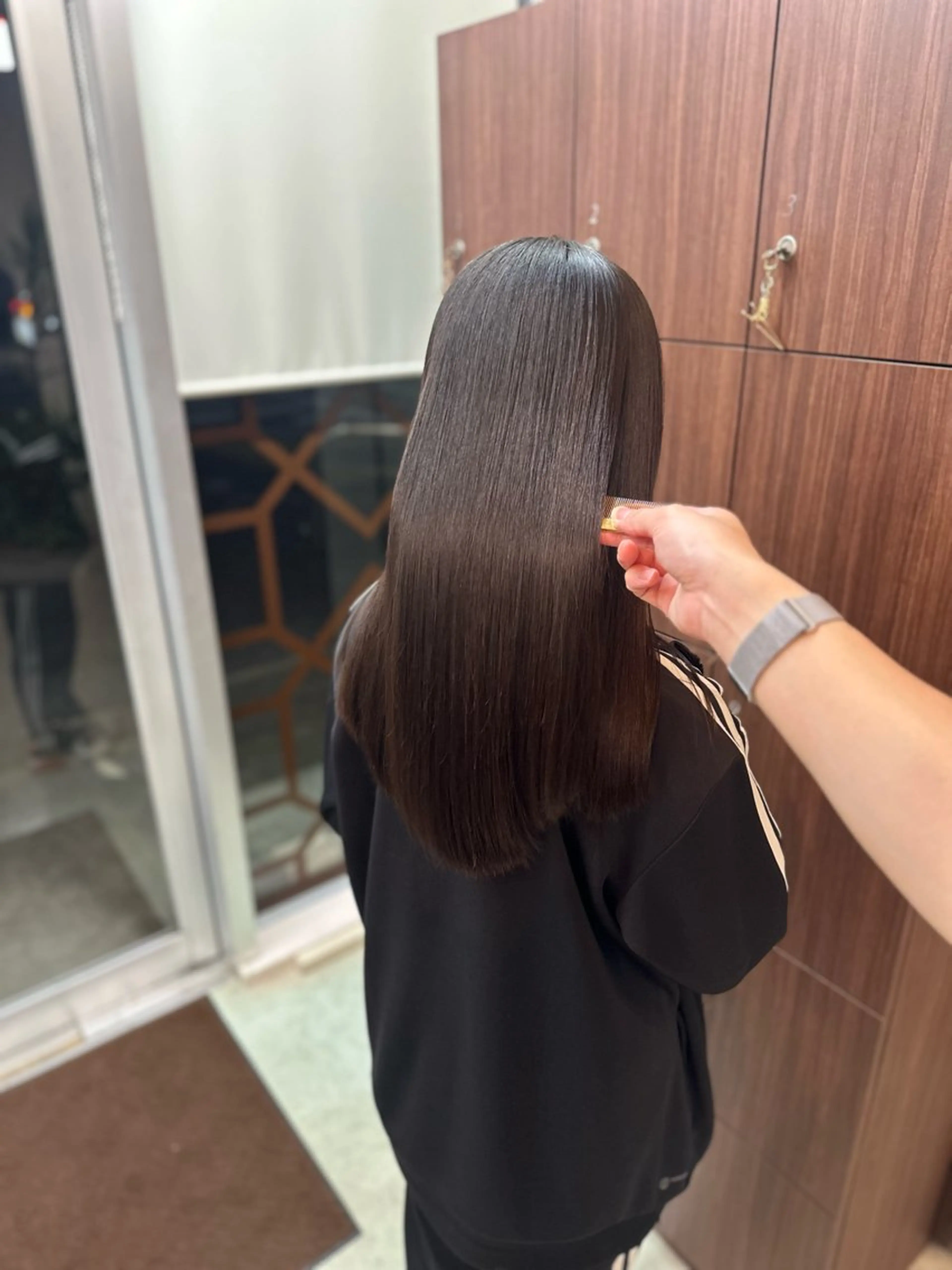 ロング 髪質改善 縮毛矯正 成田で1番扱いやすい 髪へ導くみつきのヘアスタイル